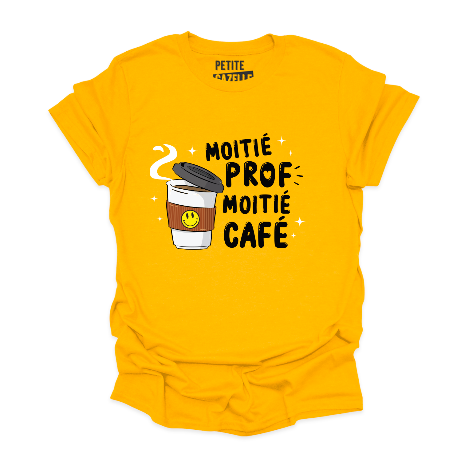 T-SHIRT COL ROND | Moitié prof, moitié café