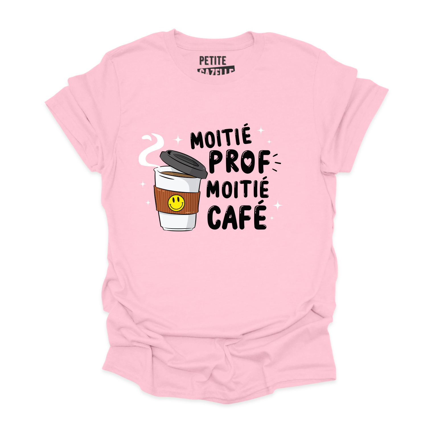 T-SHIRT COL ROND | Moitié prof, moitié café