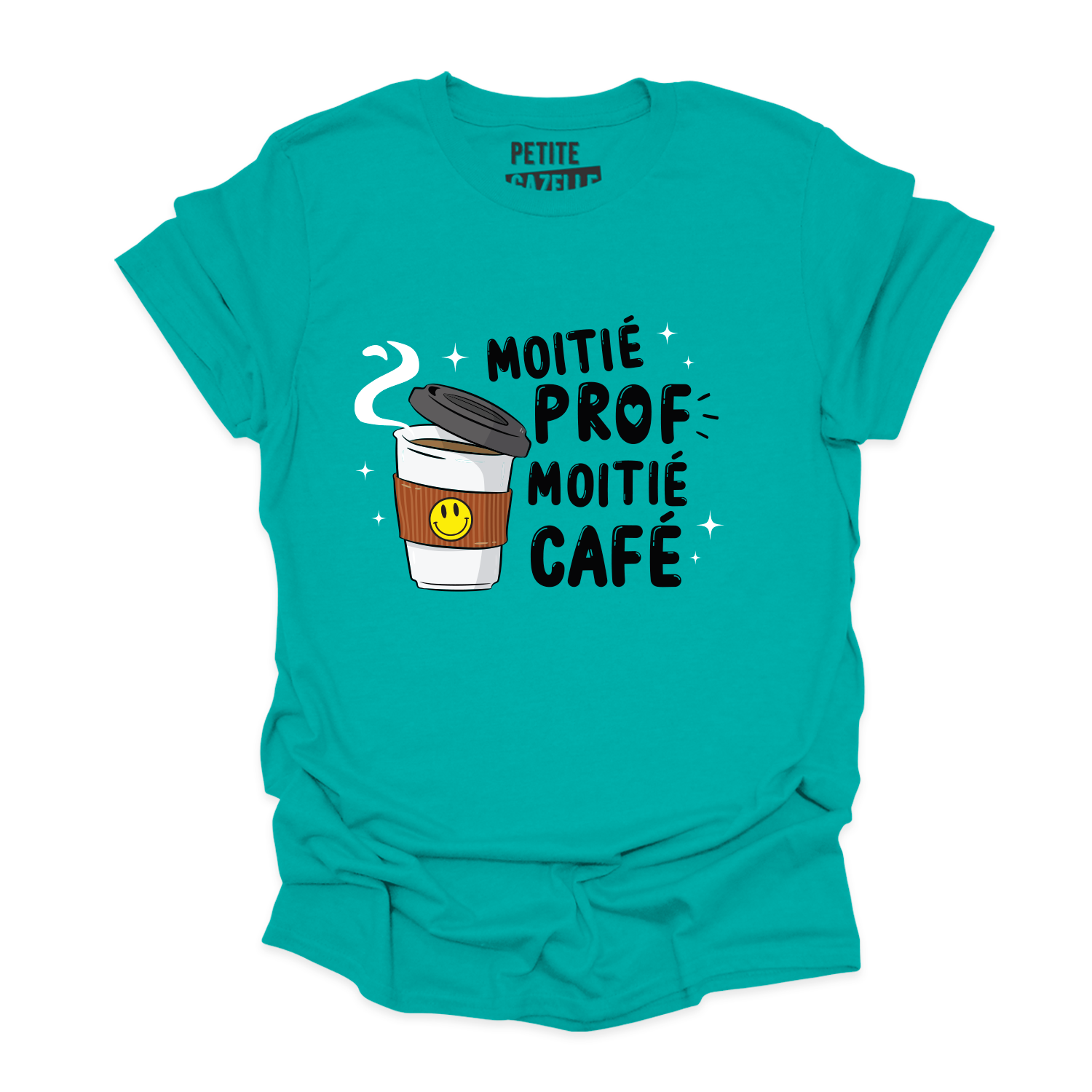 T-SHIRT COL ROND | Moitié prof, moitié café