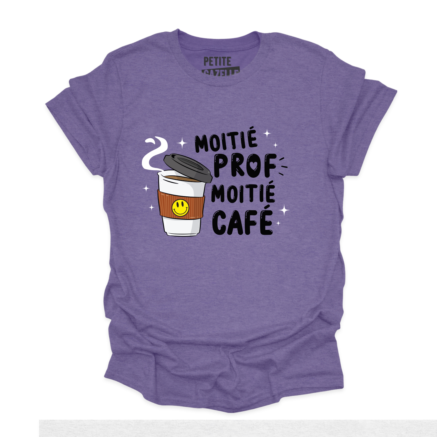 T-SHIRT COL ROND | Moitié prof, moitié café