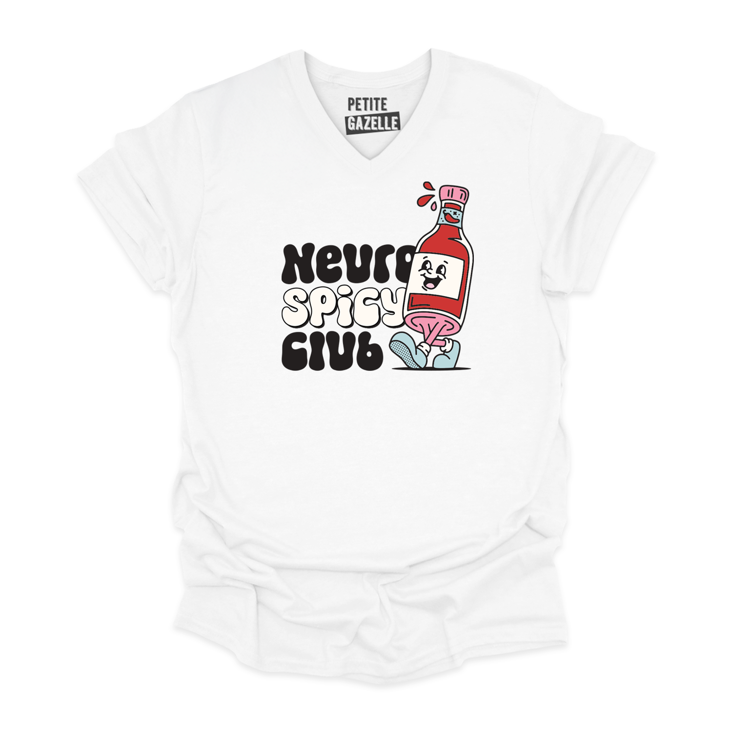 TSHIRT COL en V | Neuro Spicy Club