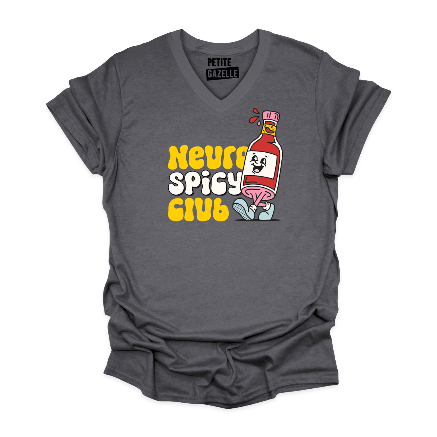 TSHIRT COL en V | Neuro Spicy Club