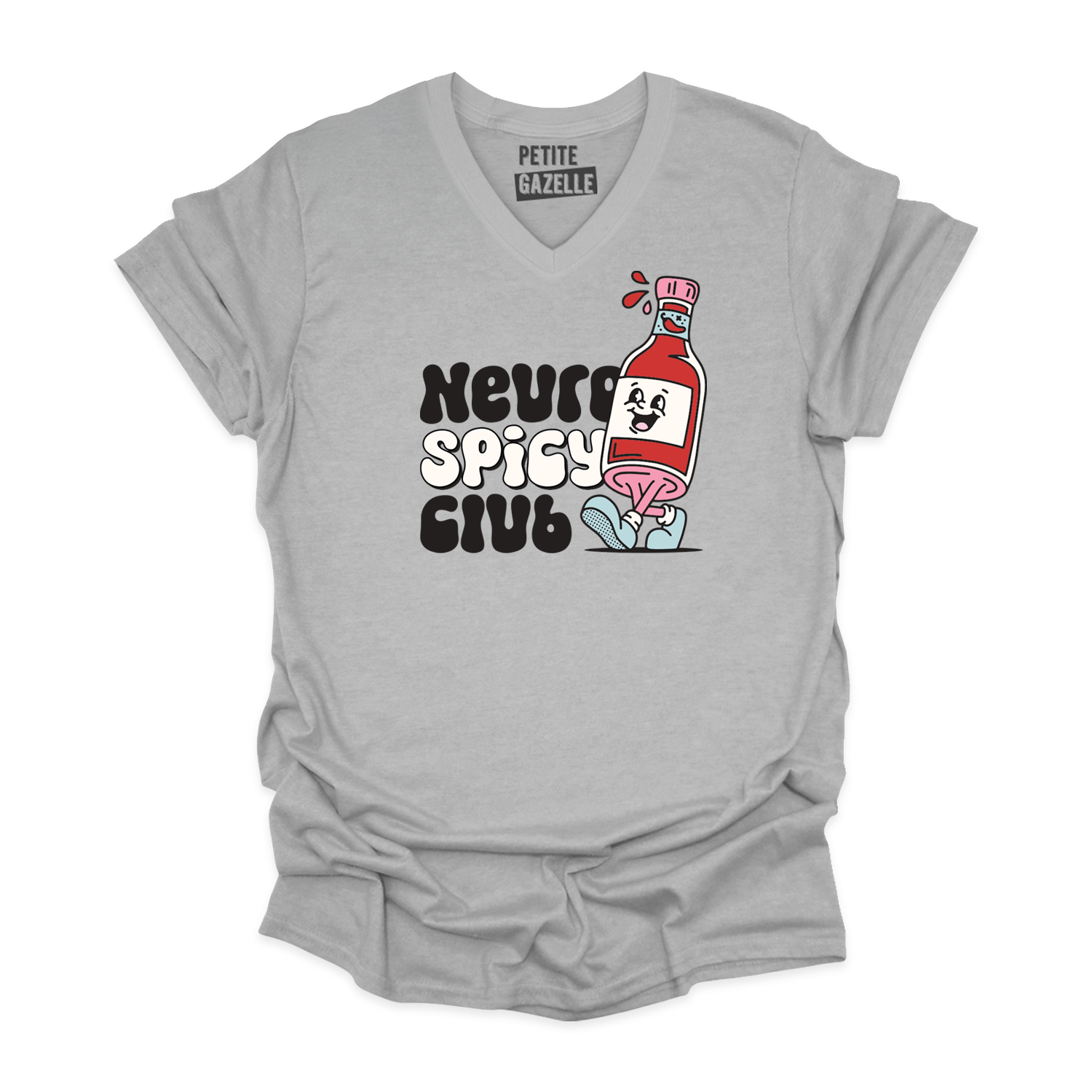 TSHIRT COL en V | Neuro Spicy Club
