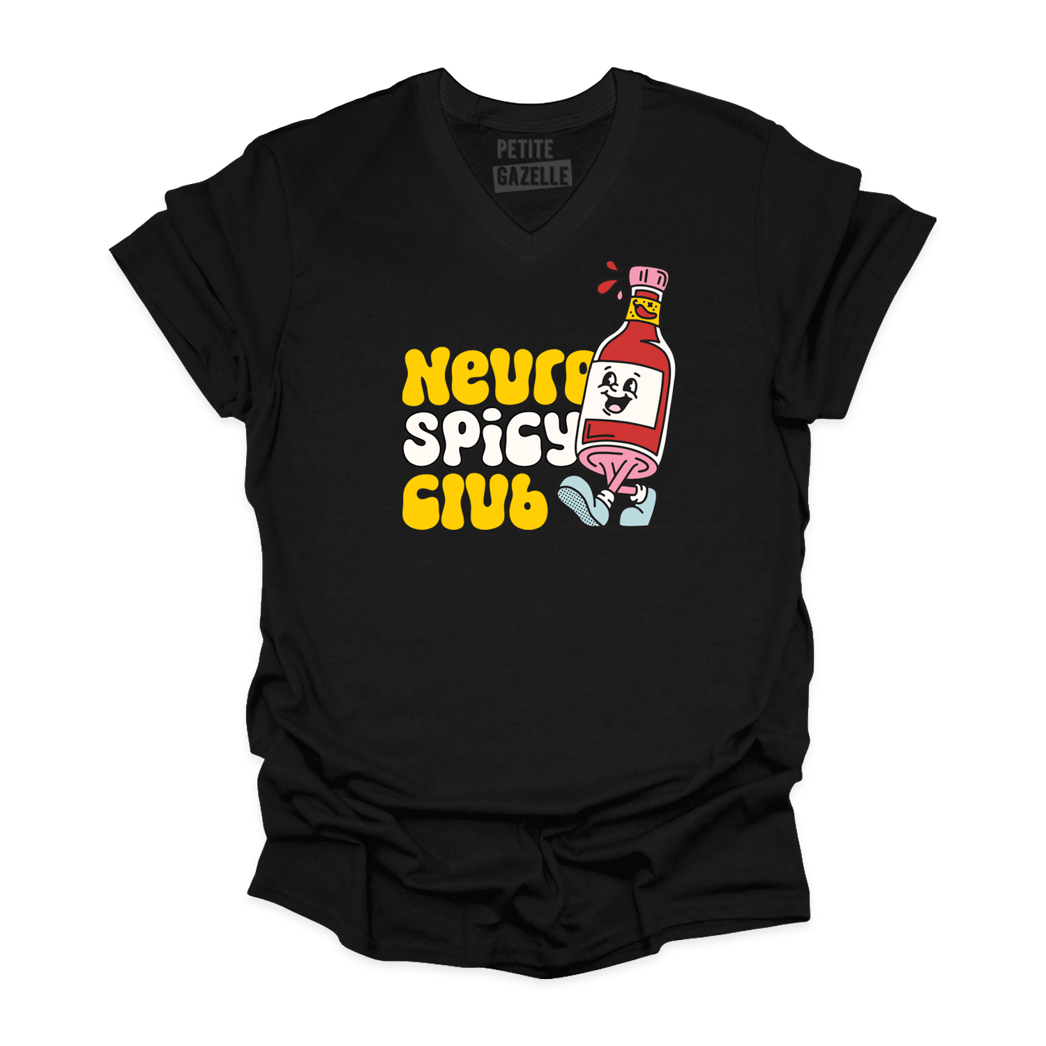 TSHIRT COL en V | Neuro Spicy Club