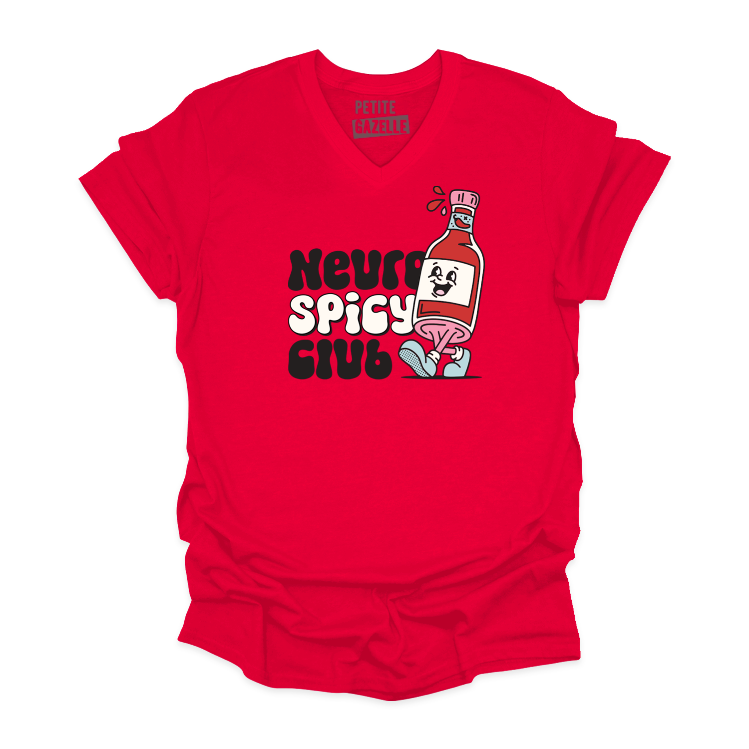 TSHIRT COL en V | Neuro Spicy Club