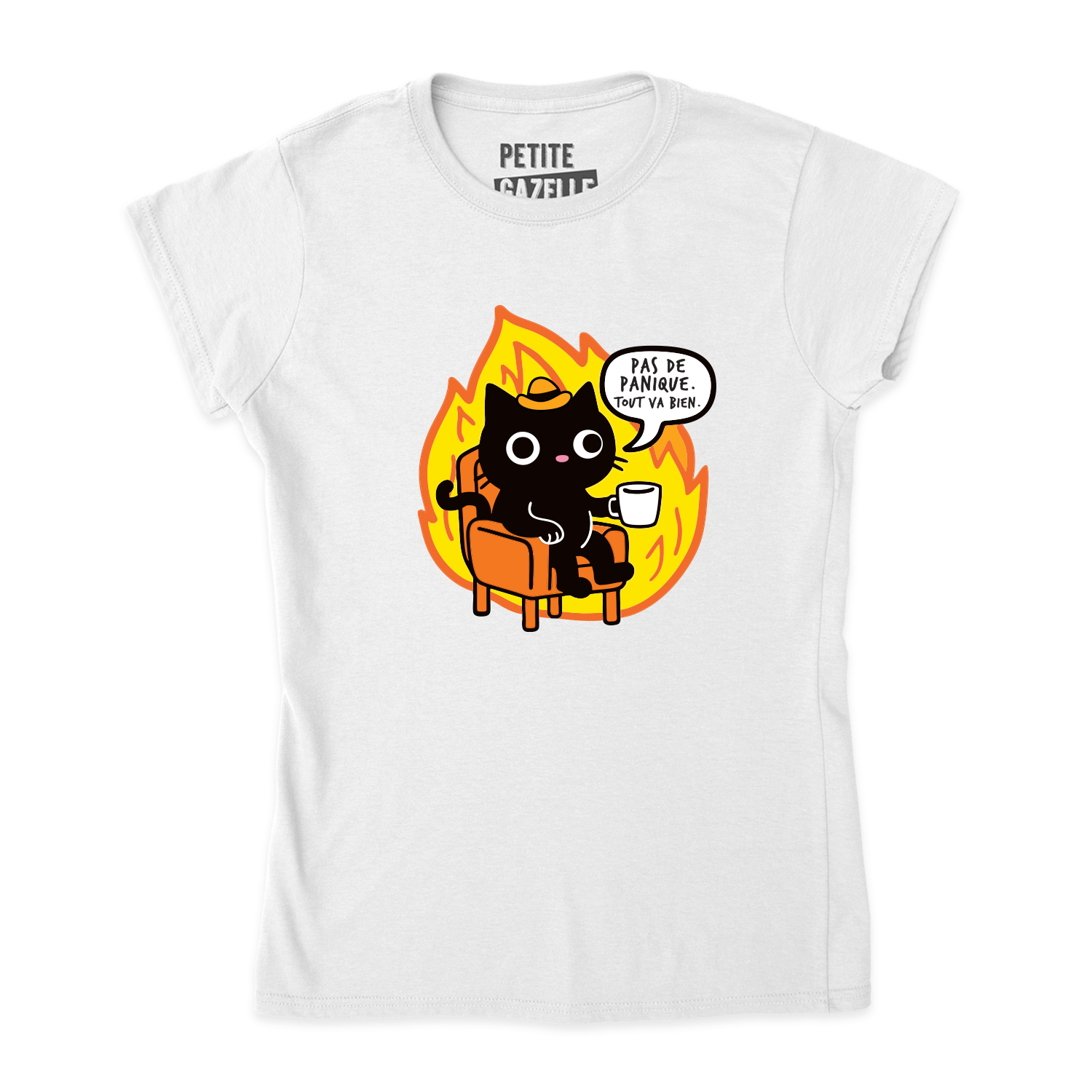 TSHIRT AJUSTÉ | Pas de panique, tout va bien.