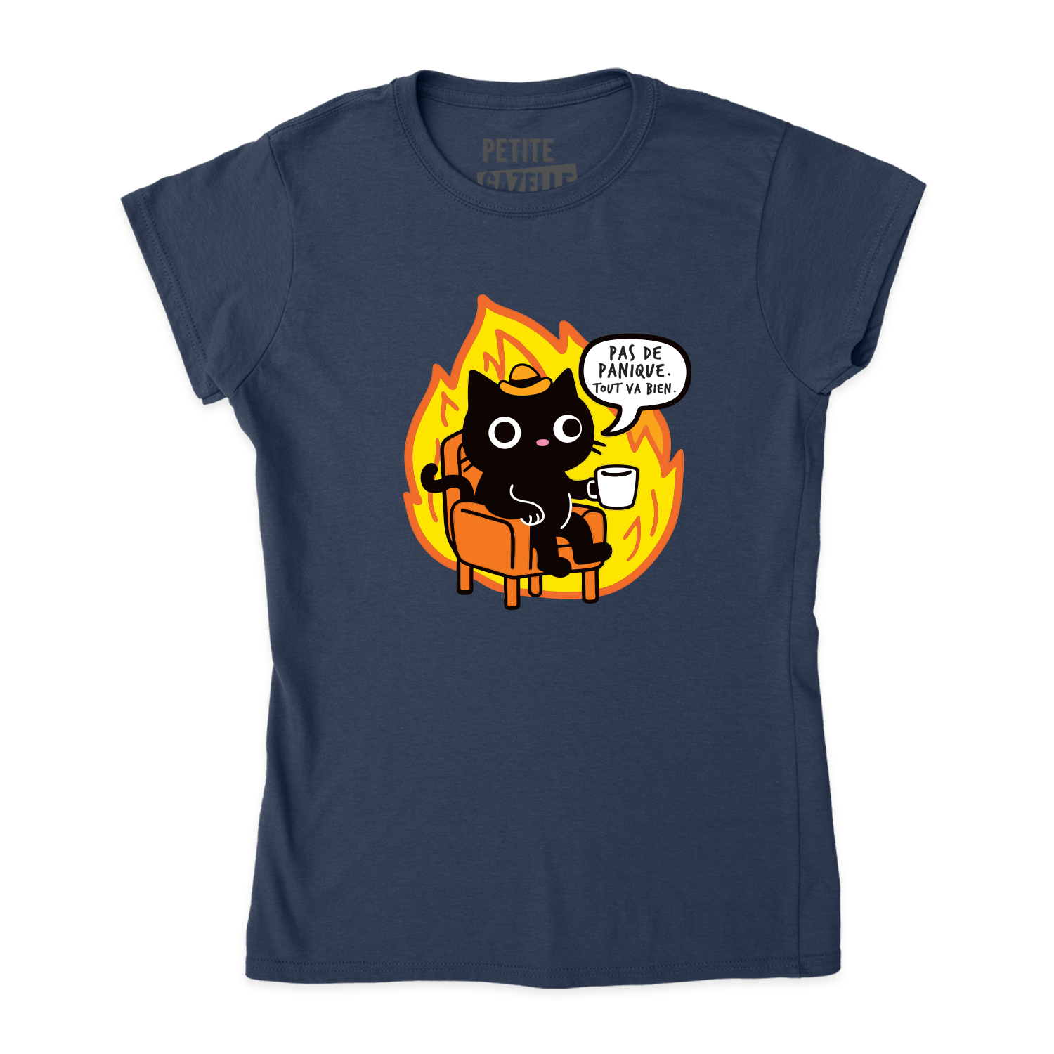 TSHIRT AJUSTÉ | Pas de panique, tout va bien.