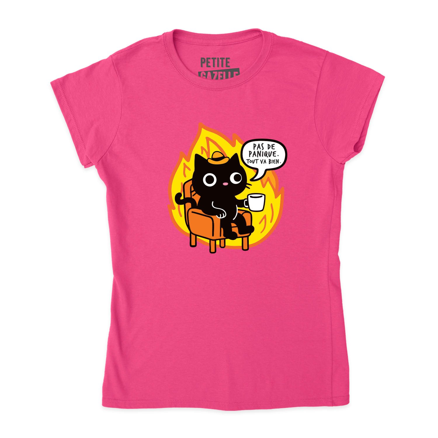 TSHIRT AJUSTÉ | Pas de panique, tout va bien.