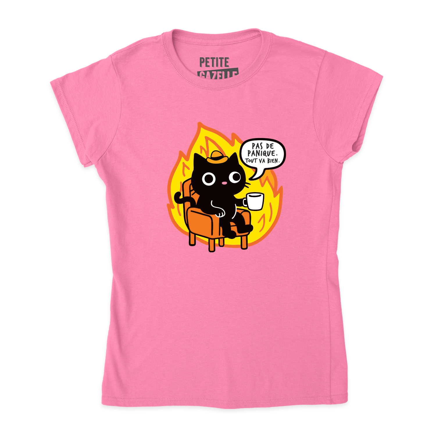TSHIRT AJUSTÉ | Pas de panique, tout va bien.