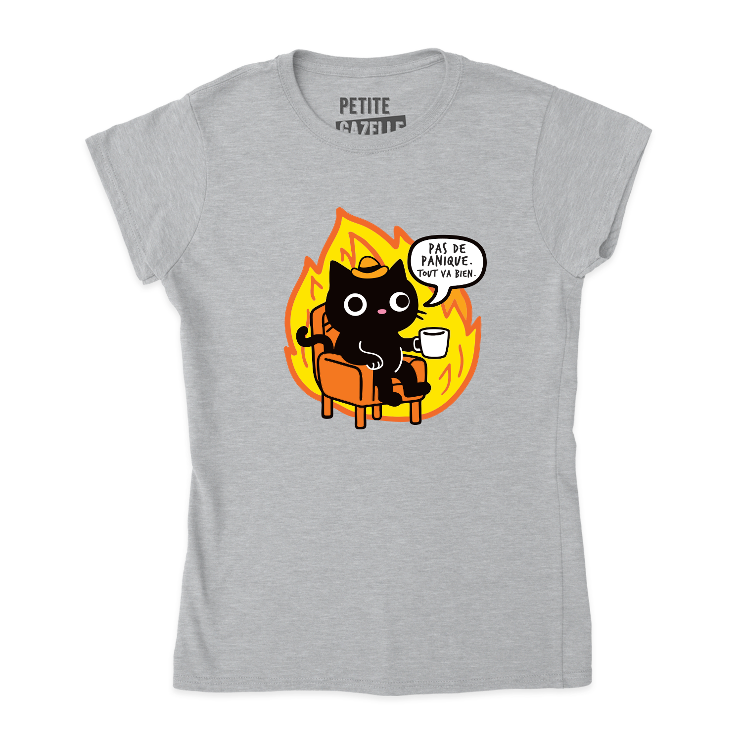 TSHIRT AJUSTÉ | Pas de panique, tout va bien.