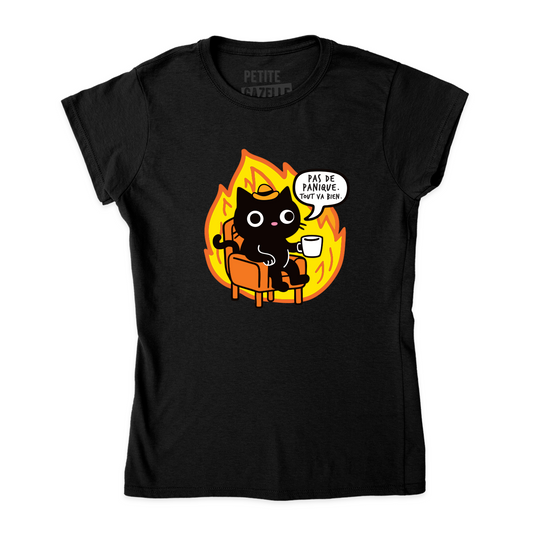 TSHIRT AJUSTÉ | Pas de panique, tout va bien.
