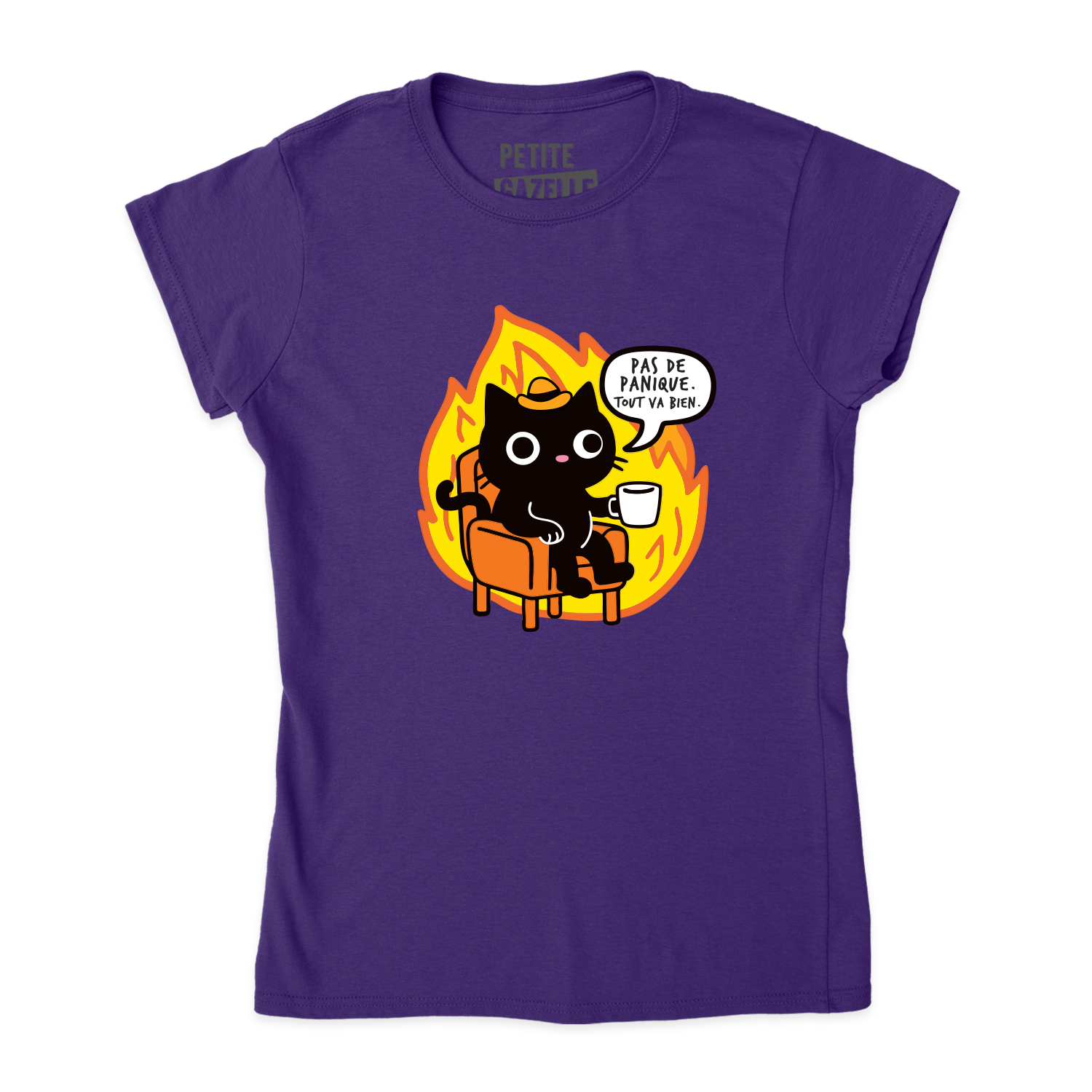 TSHIRT AJUSTÉ | Pas de panique, tout va bien.