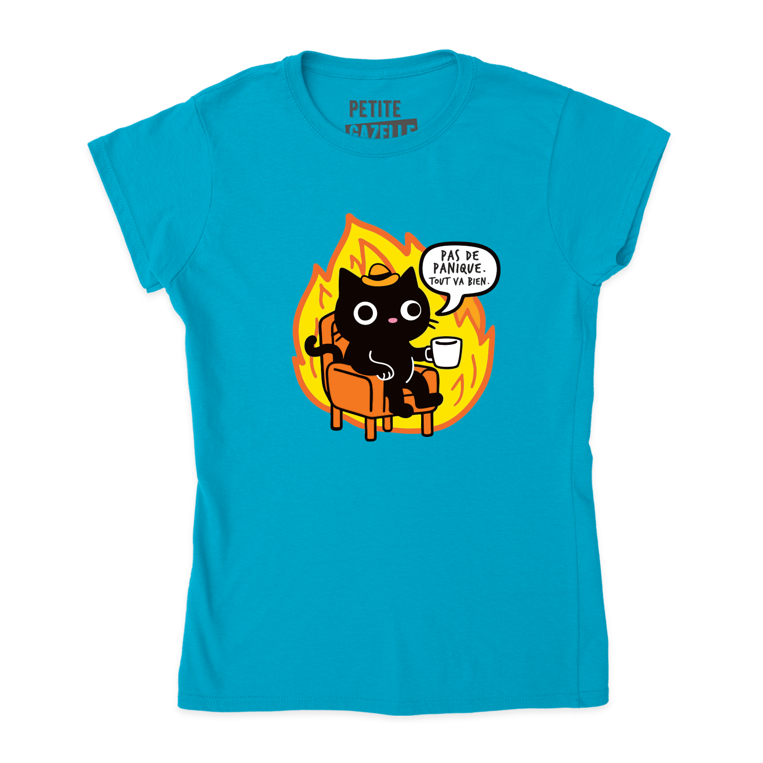 TSHIRT AJUSTÉ | Pas de panique, tout va bien.