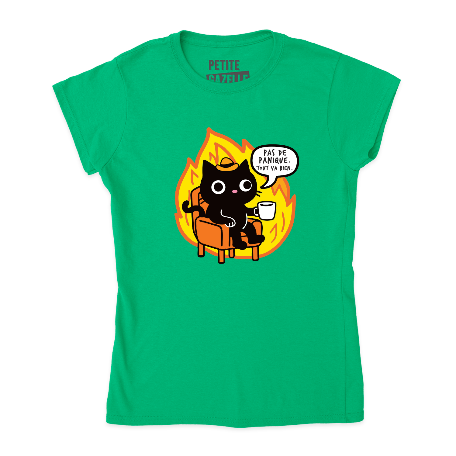 TSHIRT AJUSTÉ | Pas de panique, tout va bien.