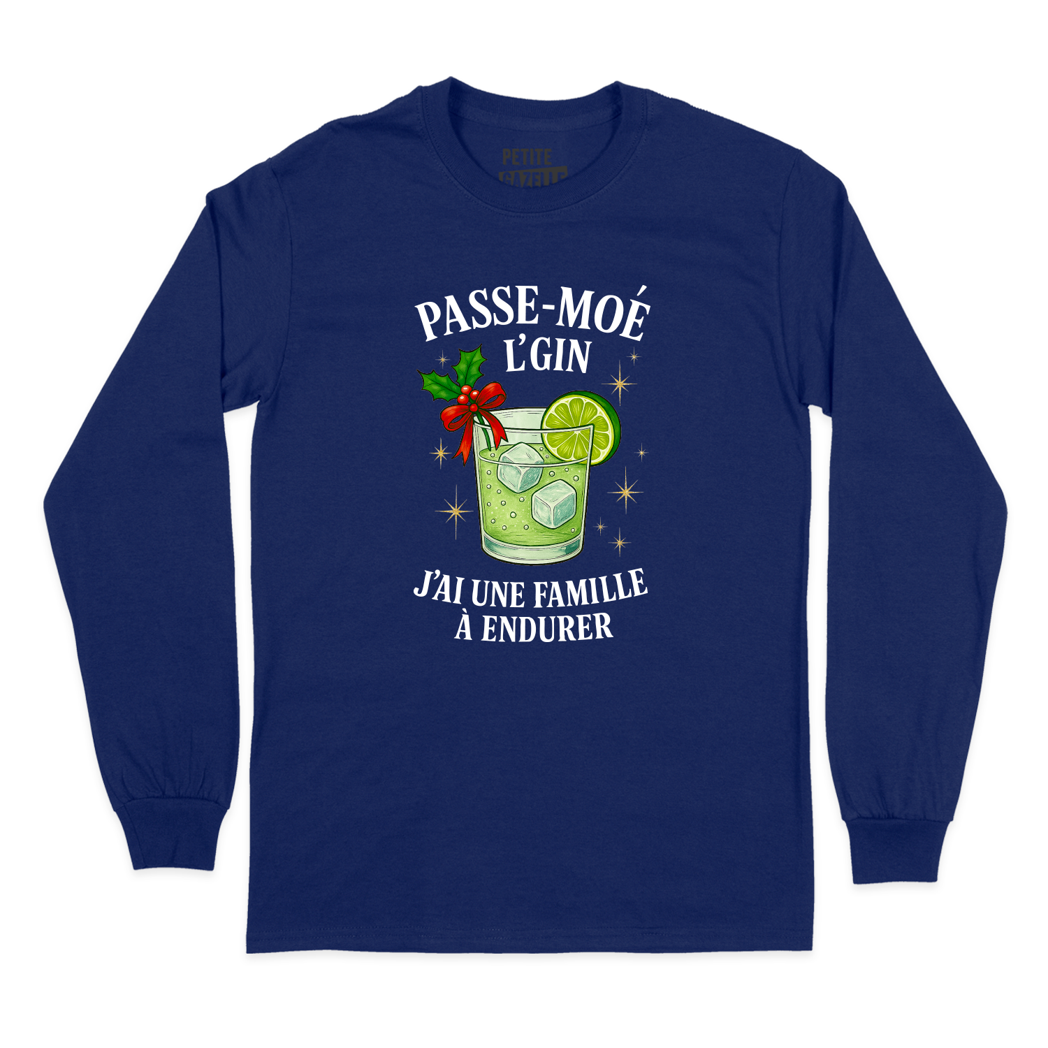 T-SHIRT À MANCHES LONGUES | Passe-moé l'gin