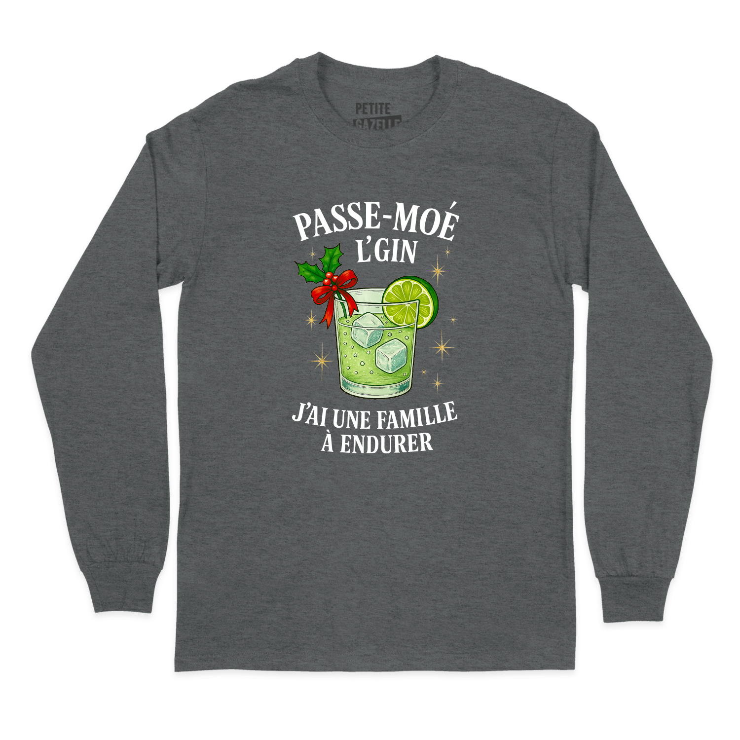 T-SHIRT À MANCHES LONGUES | Passe-moé l'gin