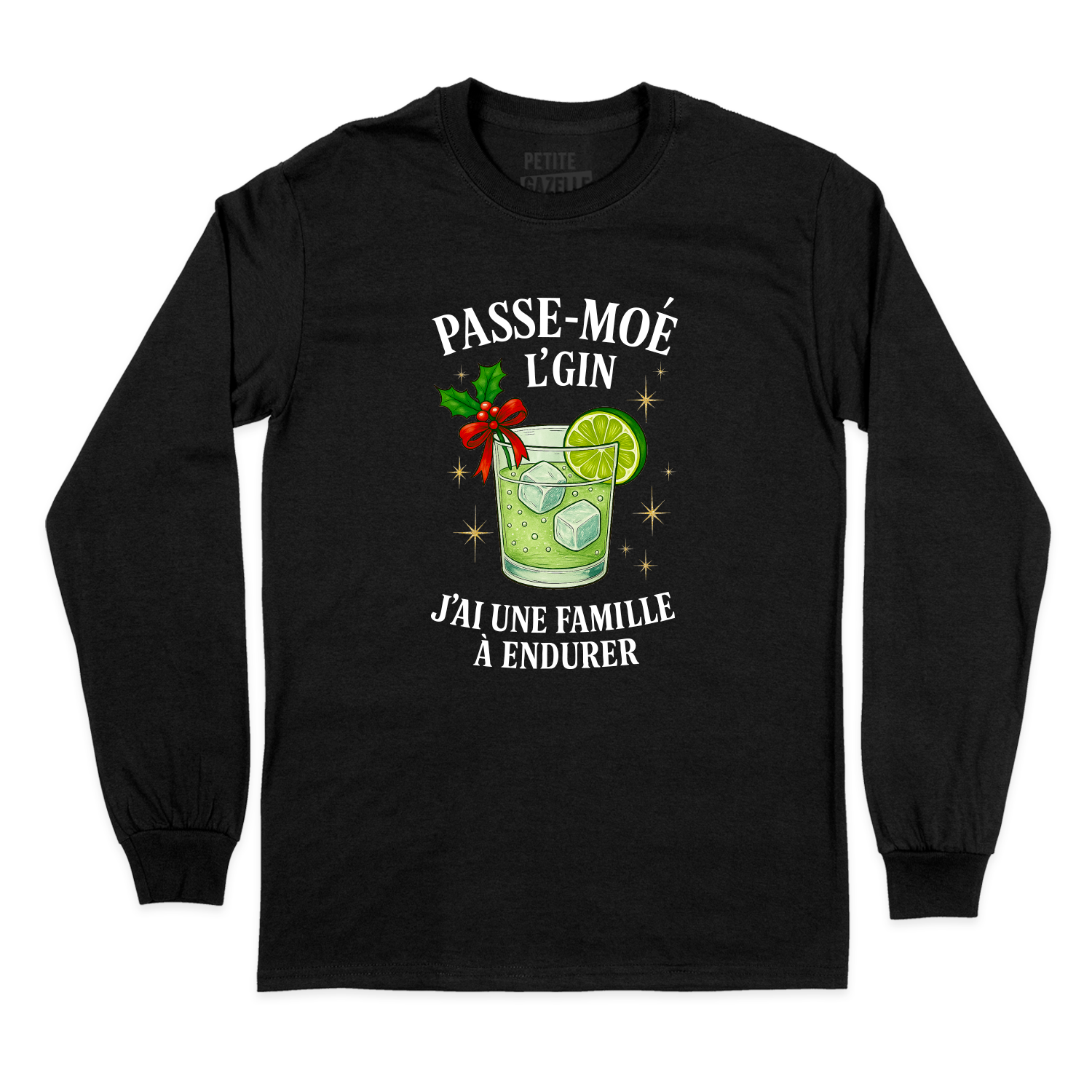 T-SHIRT À MANCHES LONGUES | Passe-moé l'gin