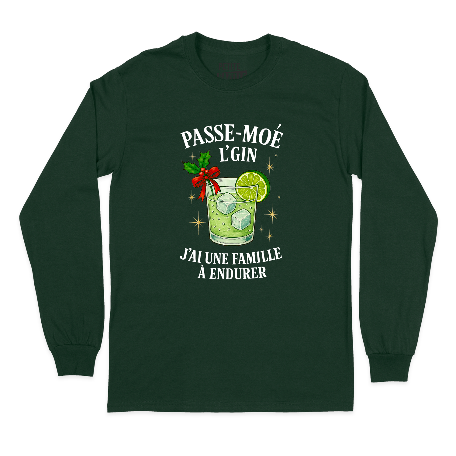 T-SHIRT À MANCHES LONGUES | Passe-moé l'gin