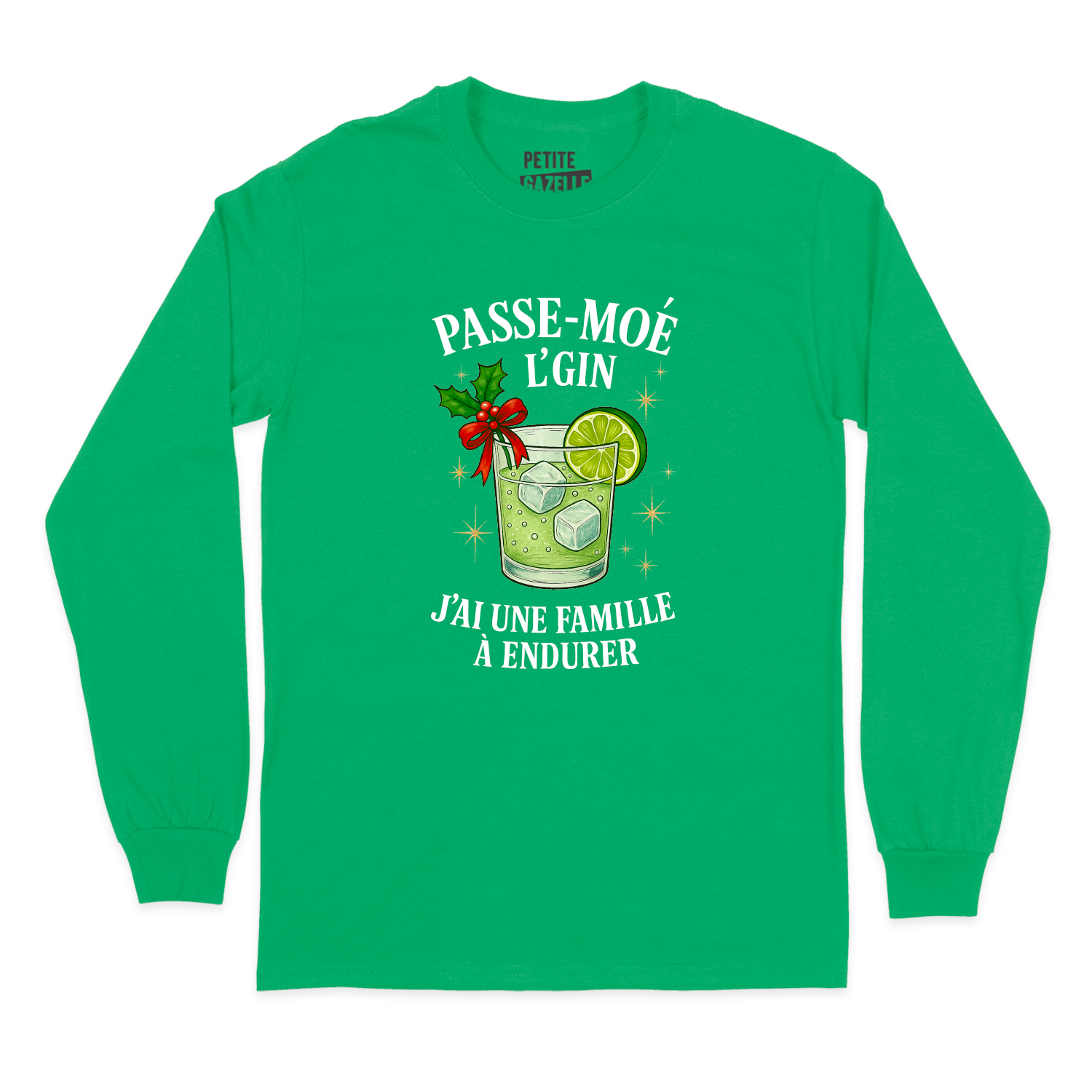 T-SHIRT À MANCHES LONGUES | Passe-moé l'gin