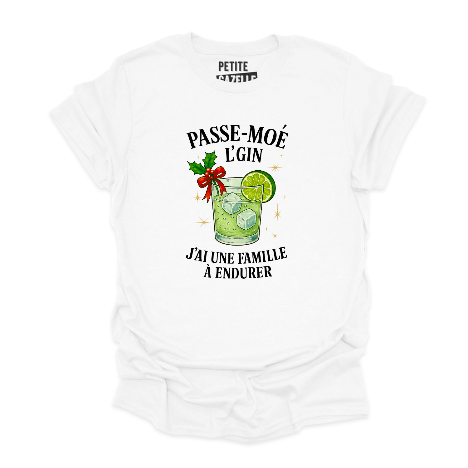 T-SHIRT COL ROND | Passe-moé l'gin