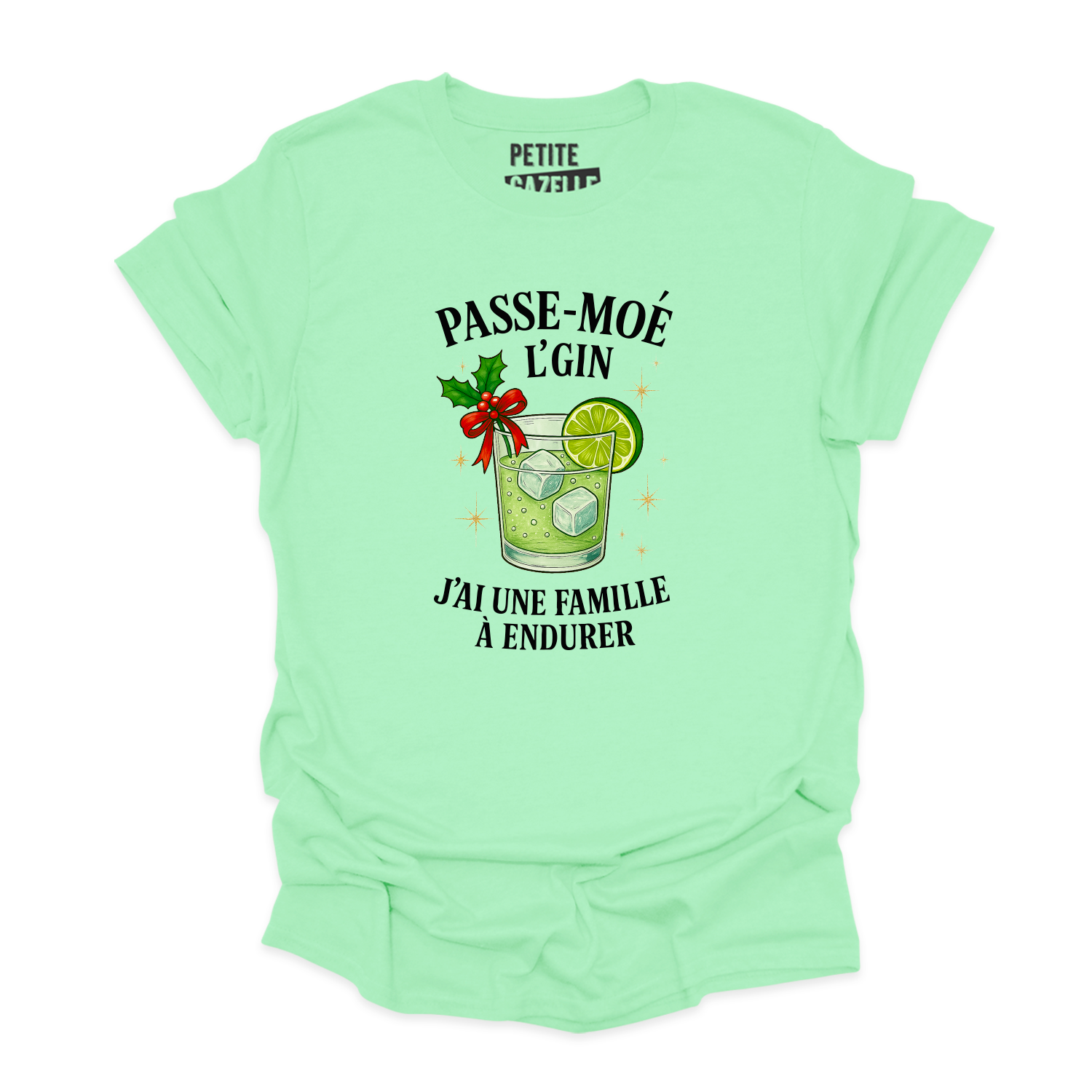 T-SHIRT COL ROND | Passe-moé l'gin