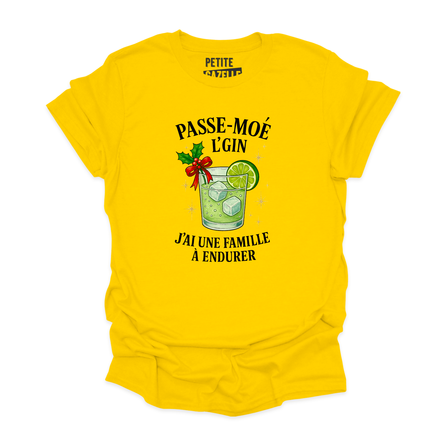 T-SHIRT COL ROND | Passe-moé l'gin