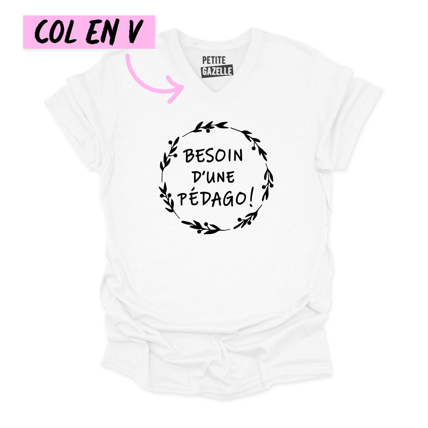 TSHIRT COL en V | Besoin d'une pédago