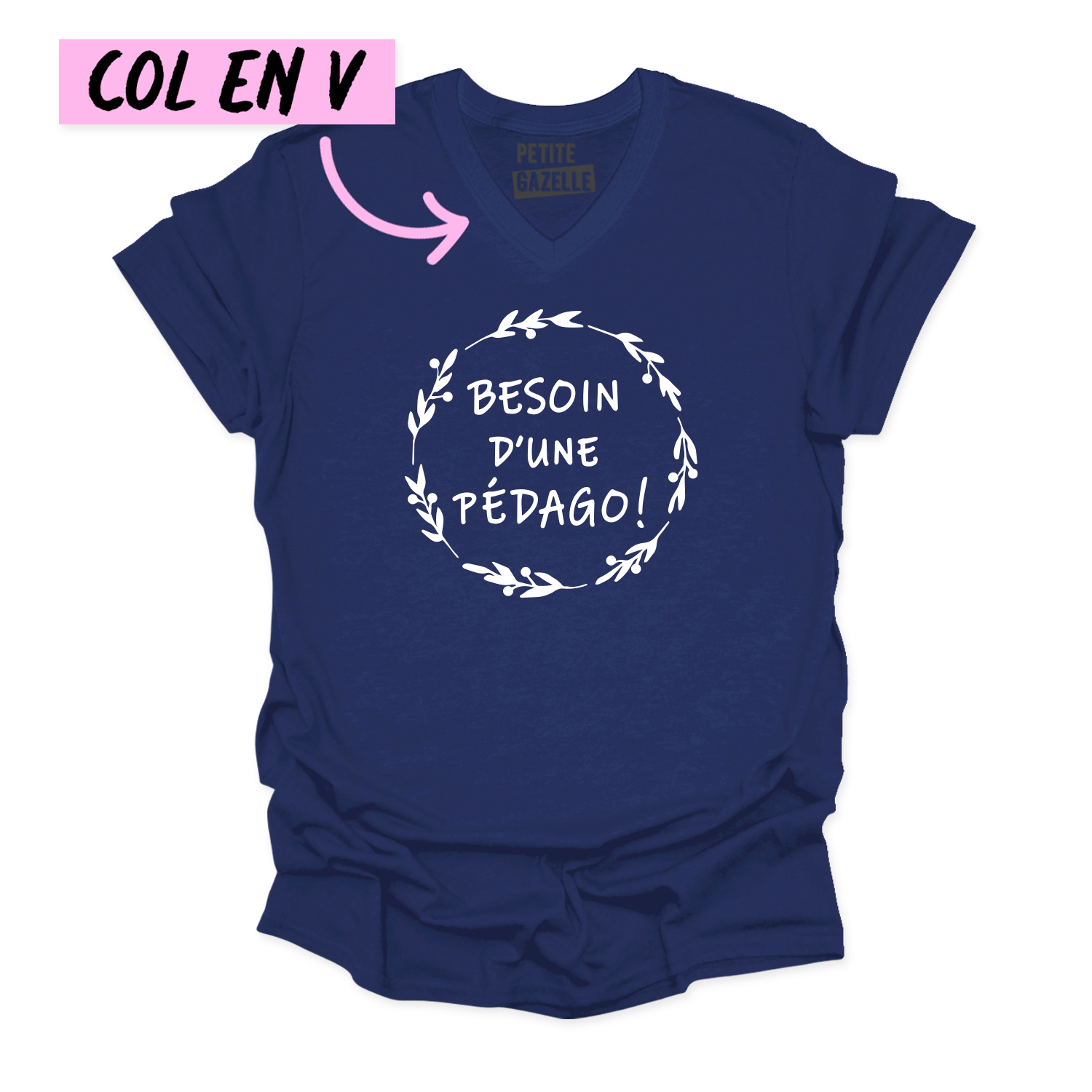 TSHIRT COL en V | Besoin d'une pédago