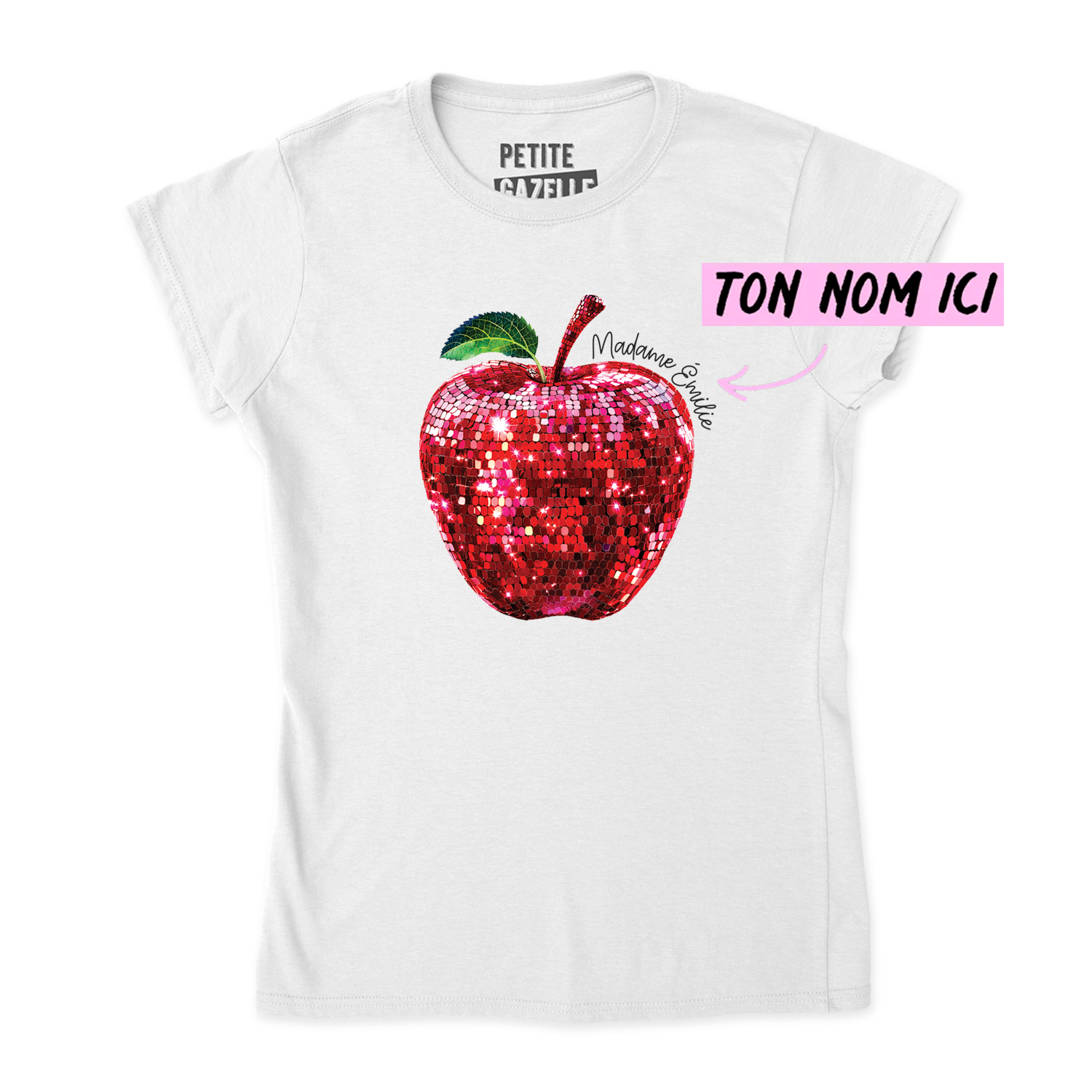 TSHIRT AJUSTÉ | Madame Pomme Disco