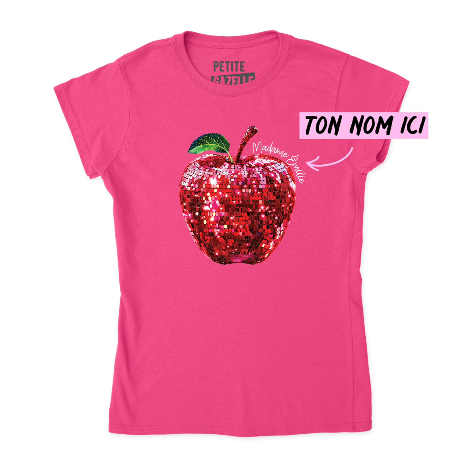 TSHIRT AJUSTÉ | Madame Pomme Disco