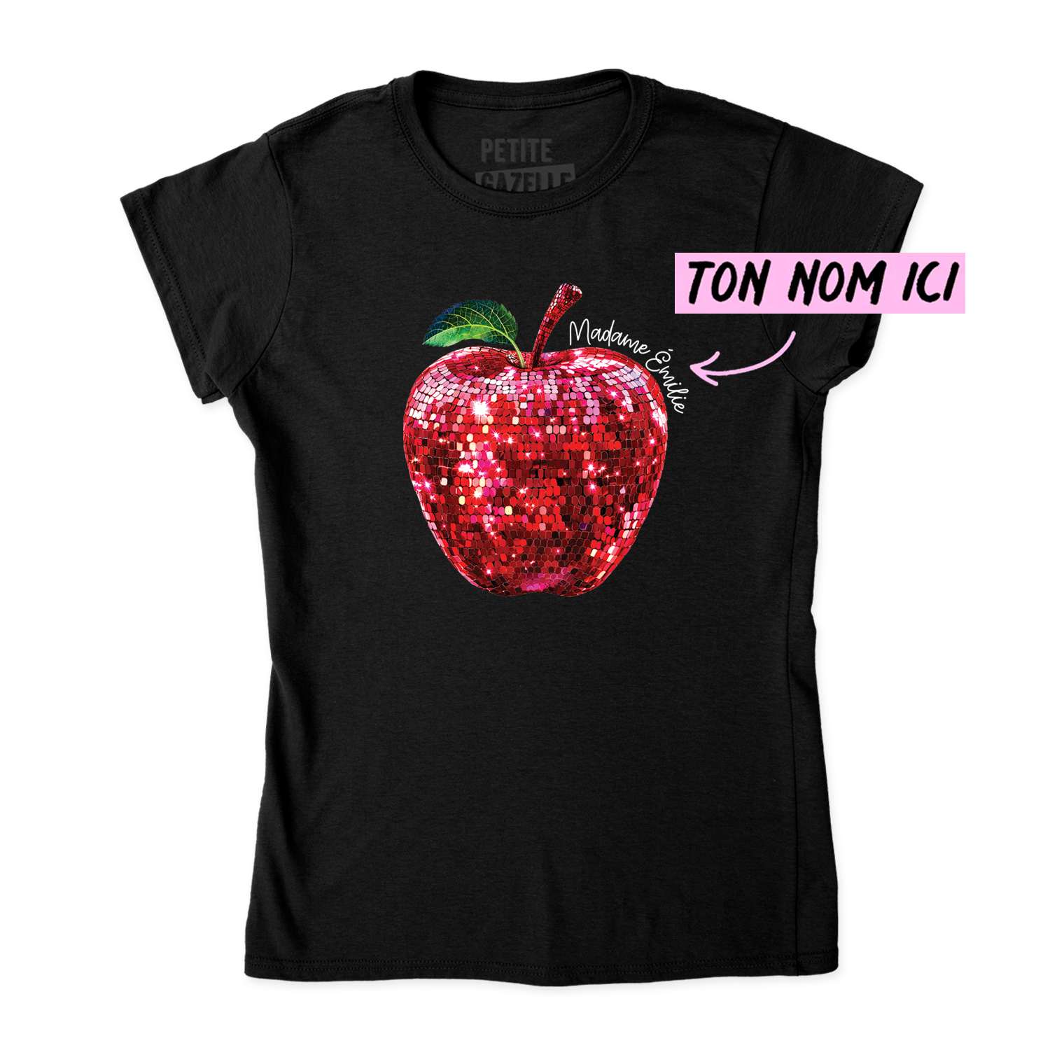 TSHIRT AJUSTÉ | Madame Pomme Disco
