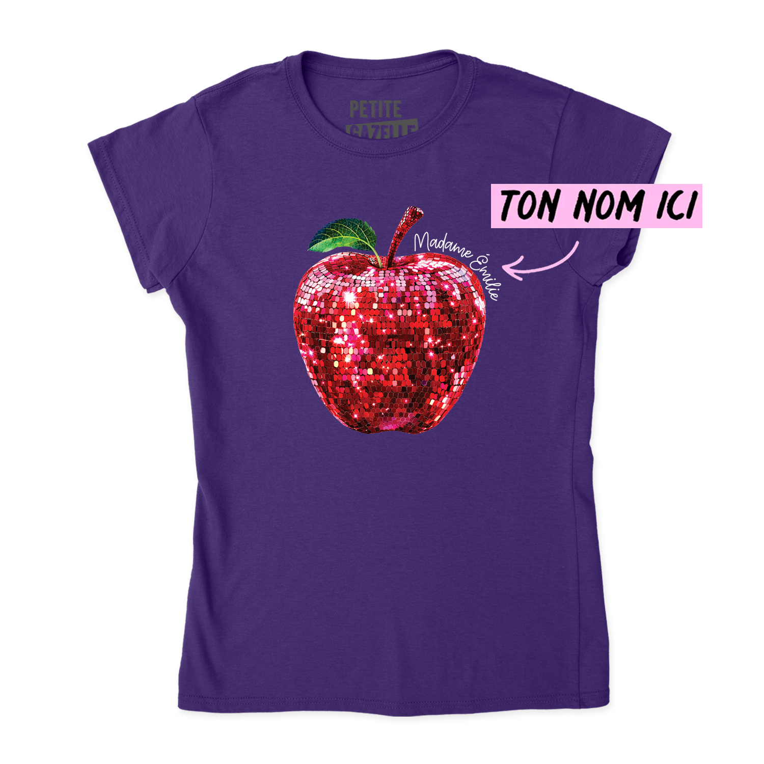 TSHIRT AJUSTÉ | Madame Pomme Disco