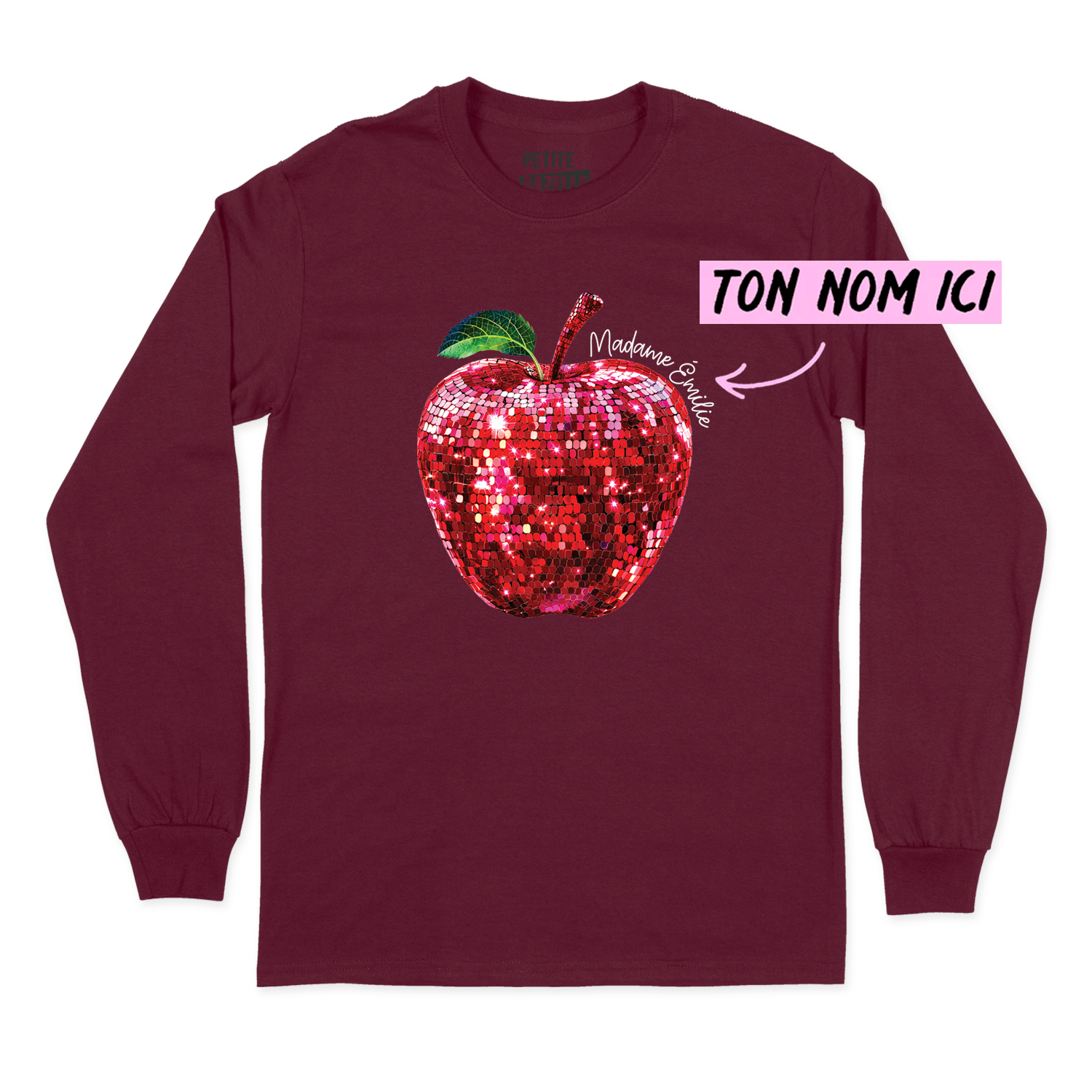 T-SHIRT À MANCHES LONGUES | Madame Pomme Disco