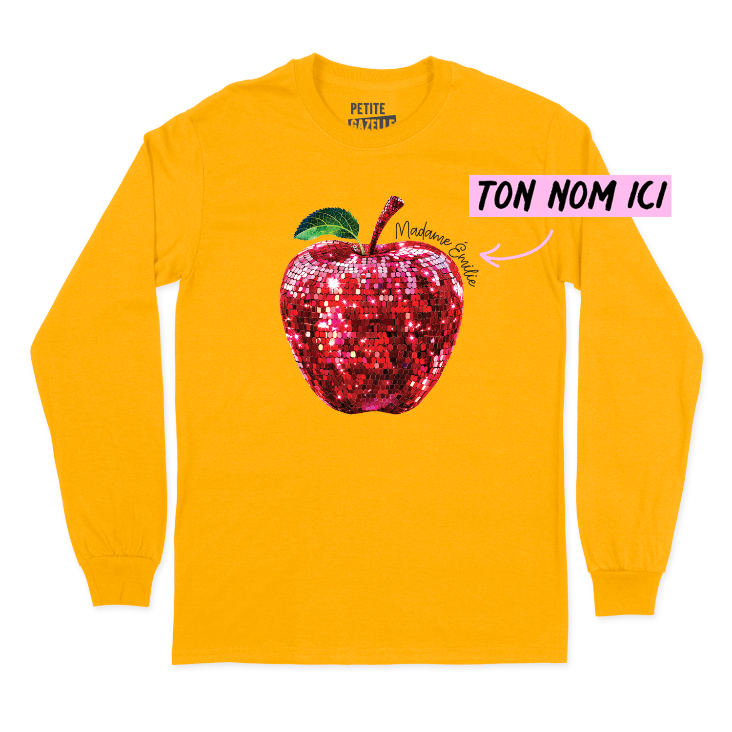 T-SHIRT À MANCHES LONGUES | Madame Pomme Disco