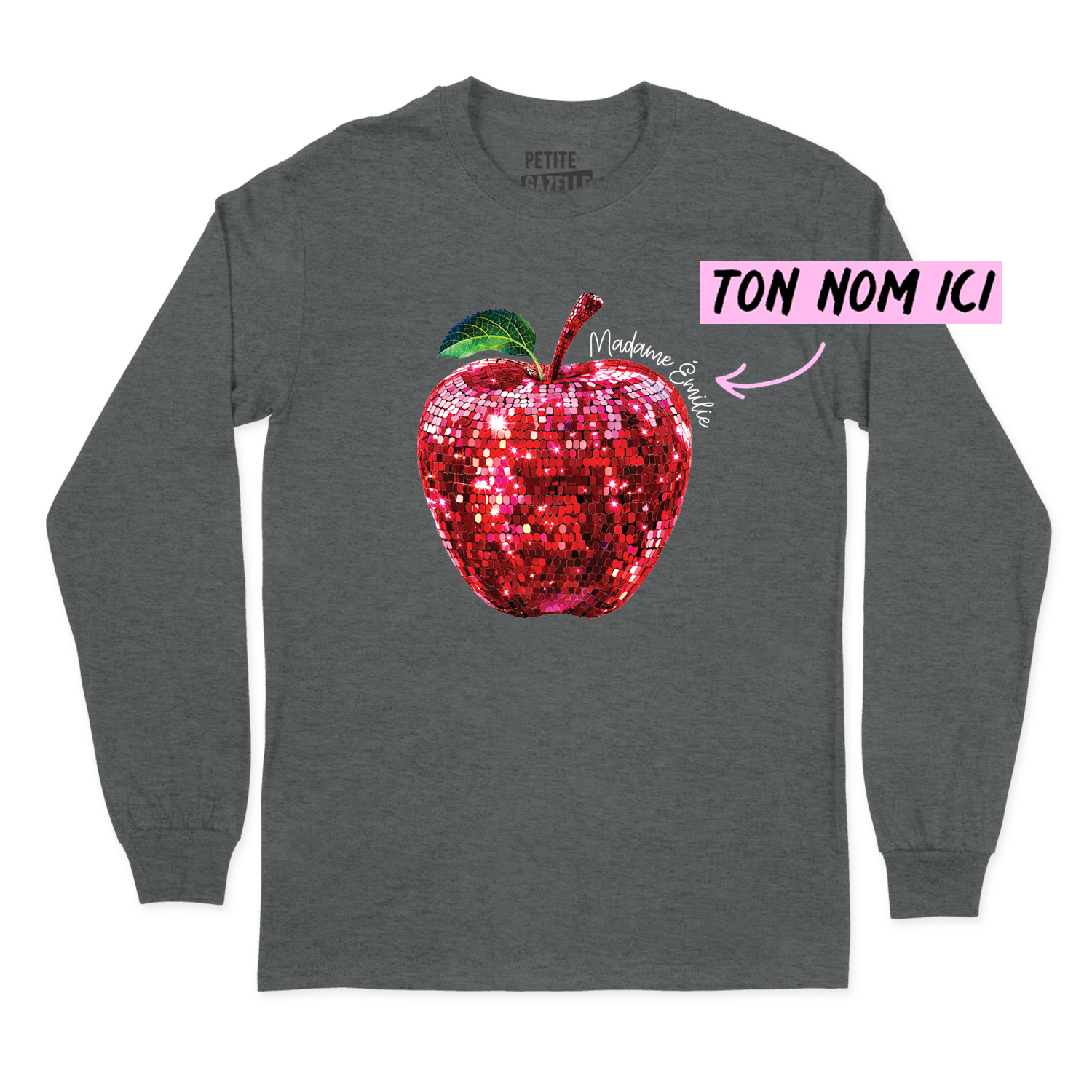 T-SHIRT À MANCHES LONGUES | Madame Pomme Disco