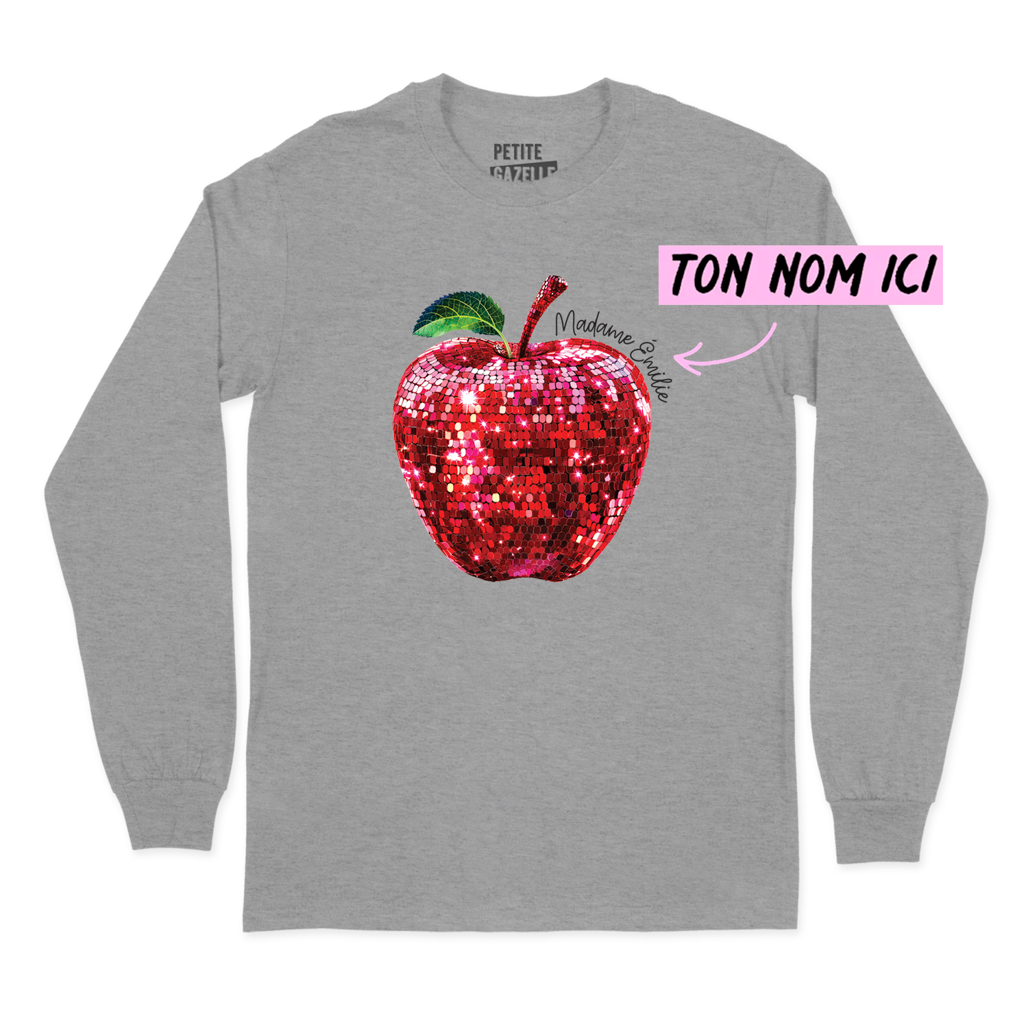 T-SHIRT À MANCHES LONGUES | Madame Pomme Disco