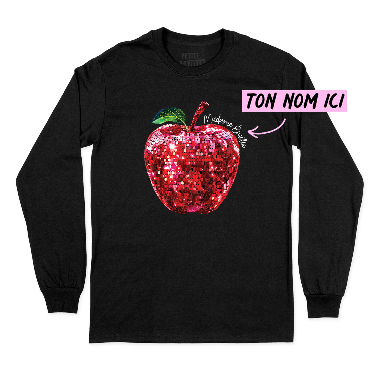 T-SHIRT À MANCHES LONGUES | Madame Pomme Disco