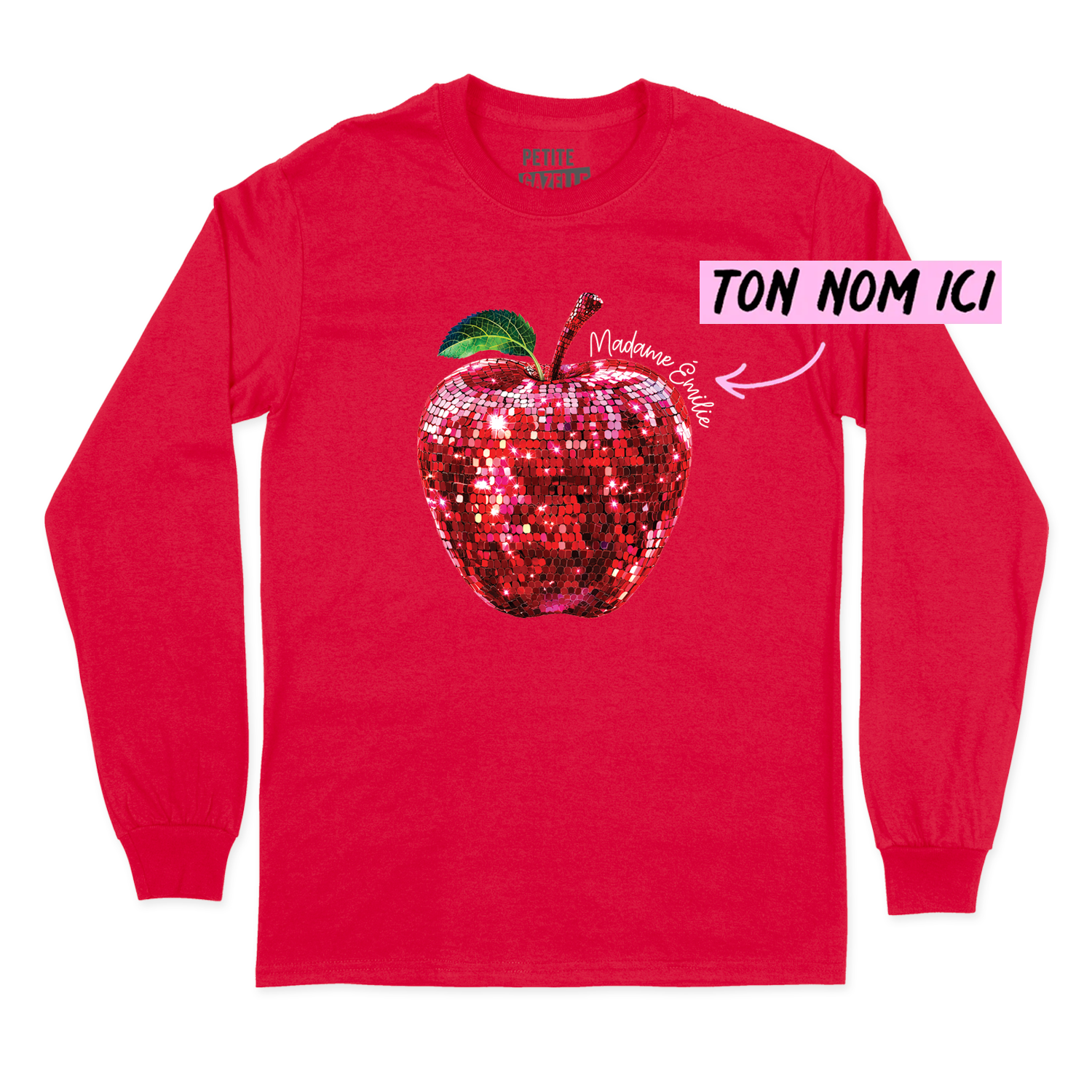T-SHIRT À MANCHES LONGUES | Madame Pomme Disco