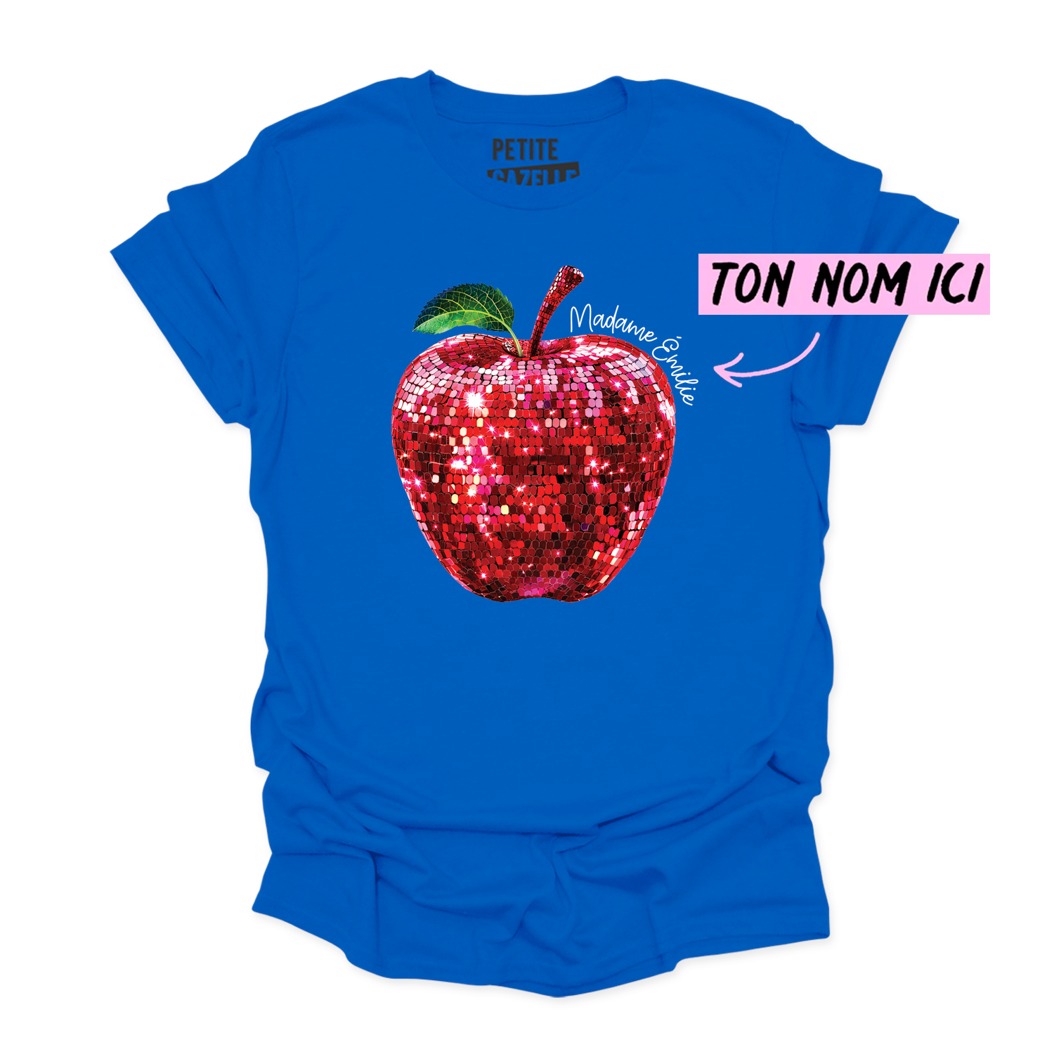 T-SHIRT COL ROND | Madame Pomme Disco
