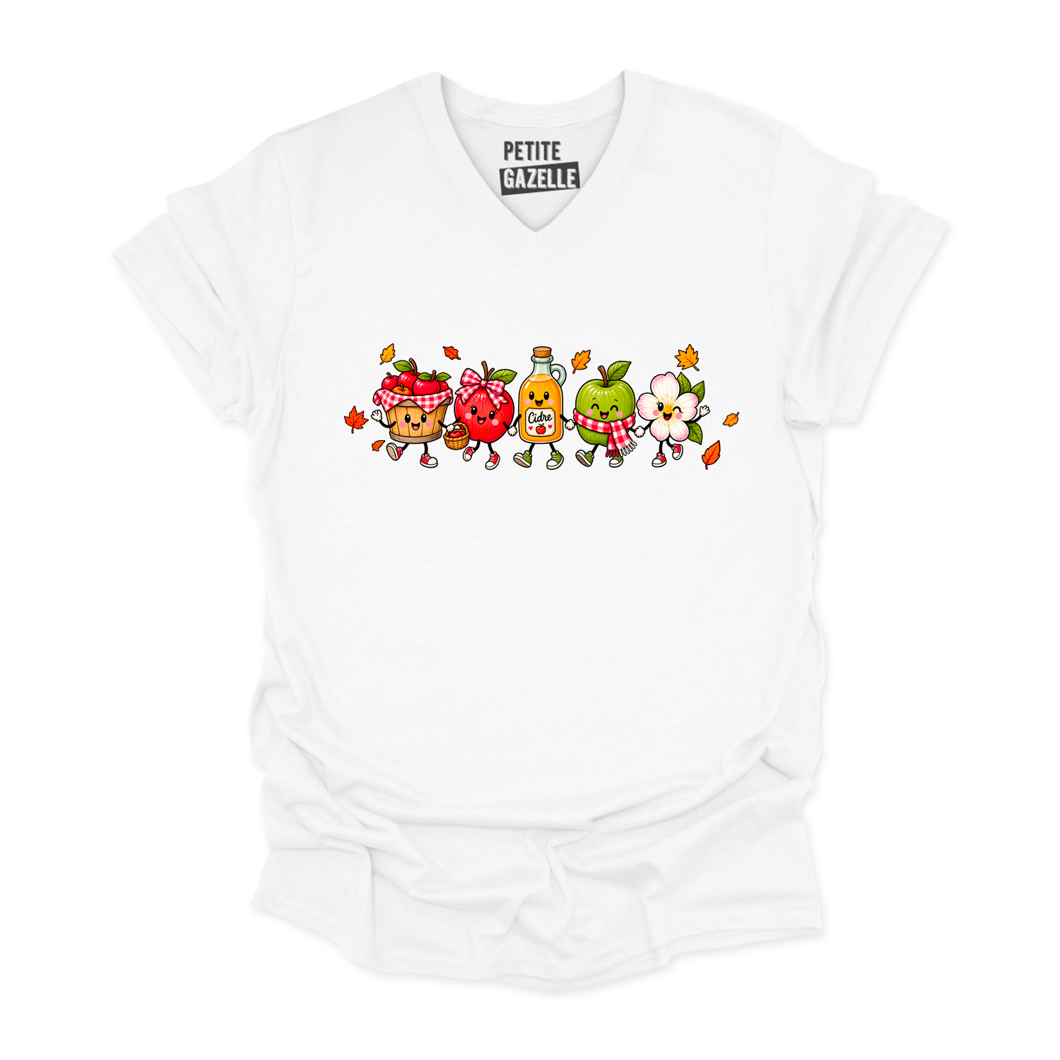TSHIRT COL en V | Pommes