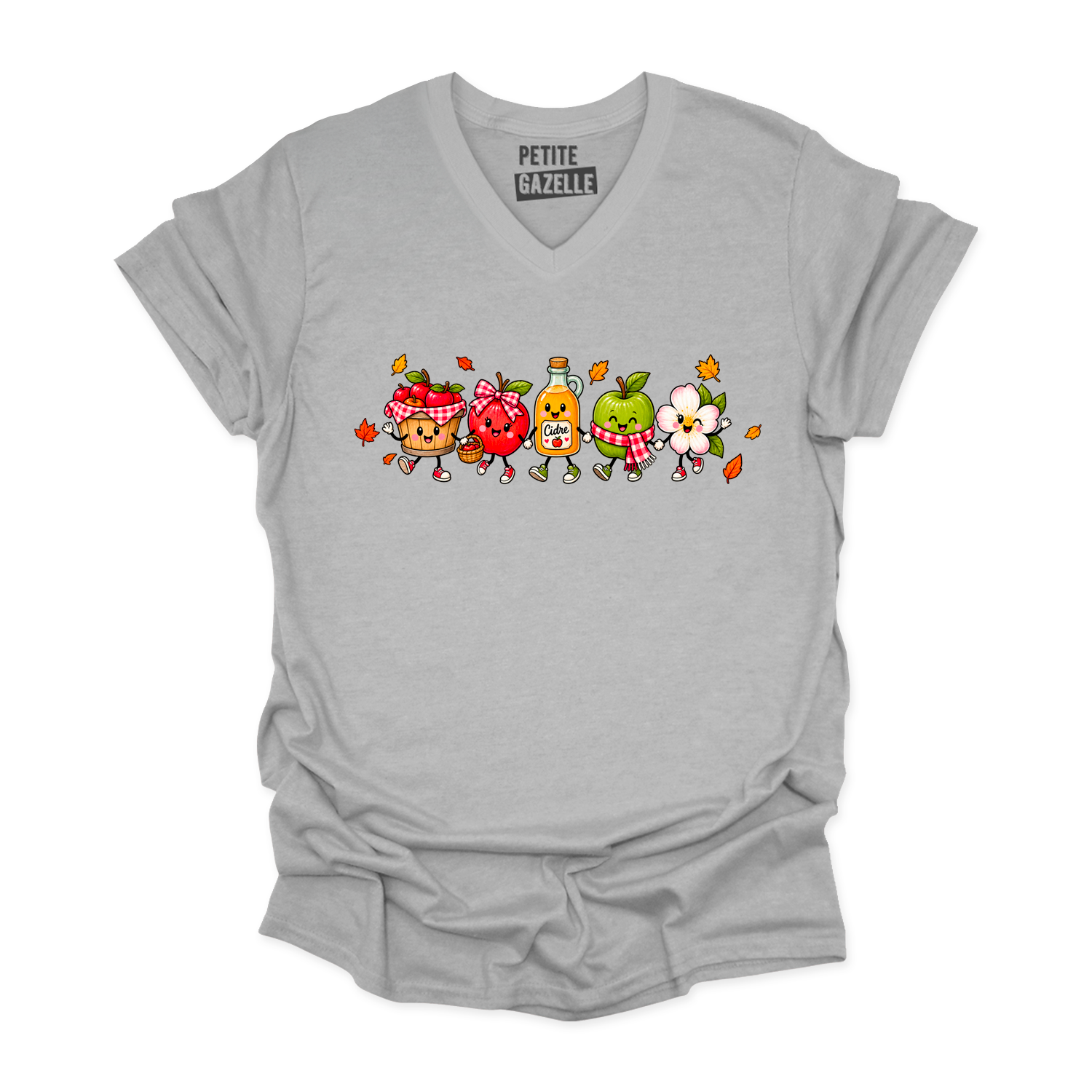 TSHIRT COL en V | Pommes