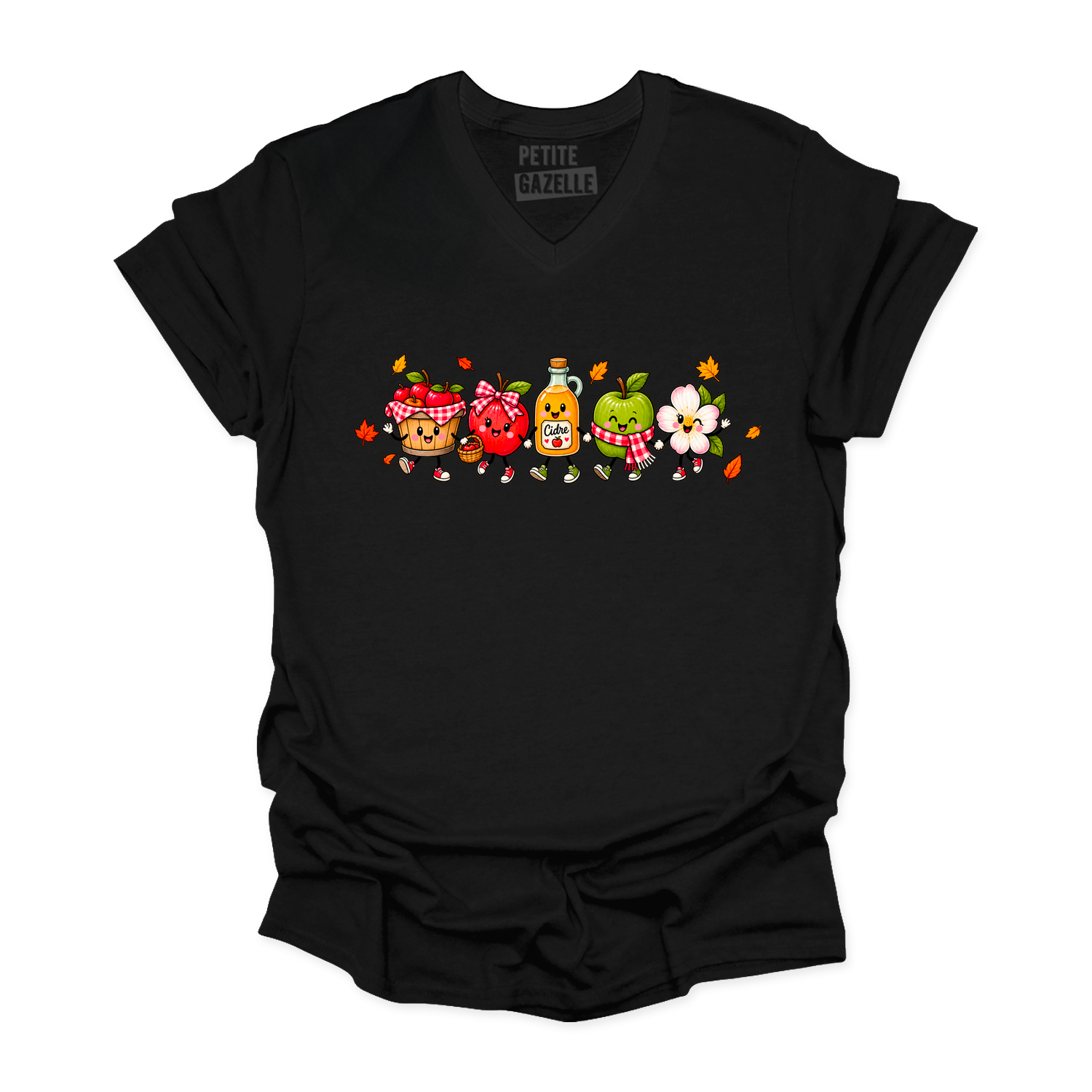 TSHIRT COL en V | Pommes