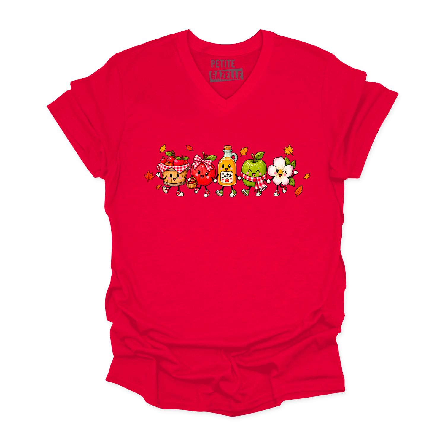 TSHIRT COL en V | Pommes