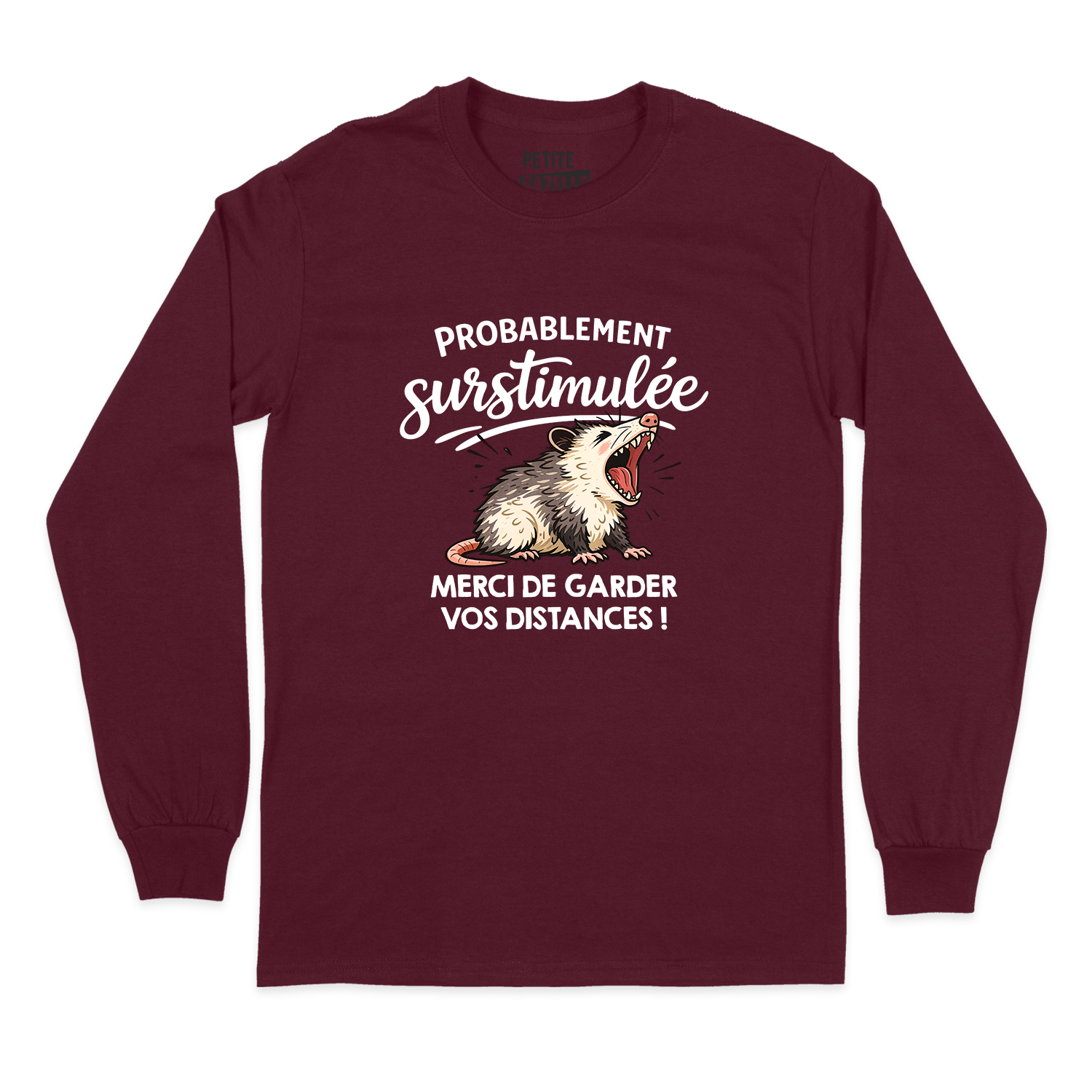 T-SHIRT À MANCHES LONGUES | Probablement surstimulée