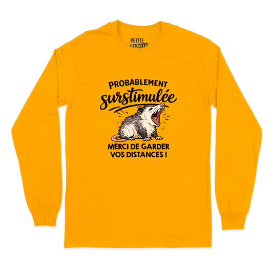 T-SHIRT À MANCHES LONGUES | Probablement surstimulée