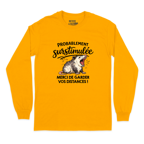 T-SHIRT À MANCHES LONGUES | Probablement surstimulée