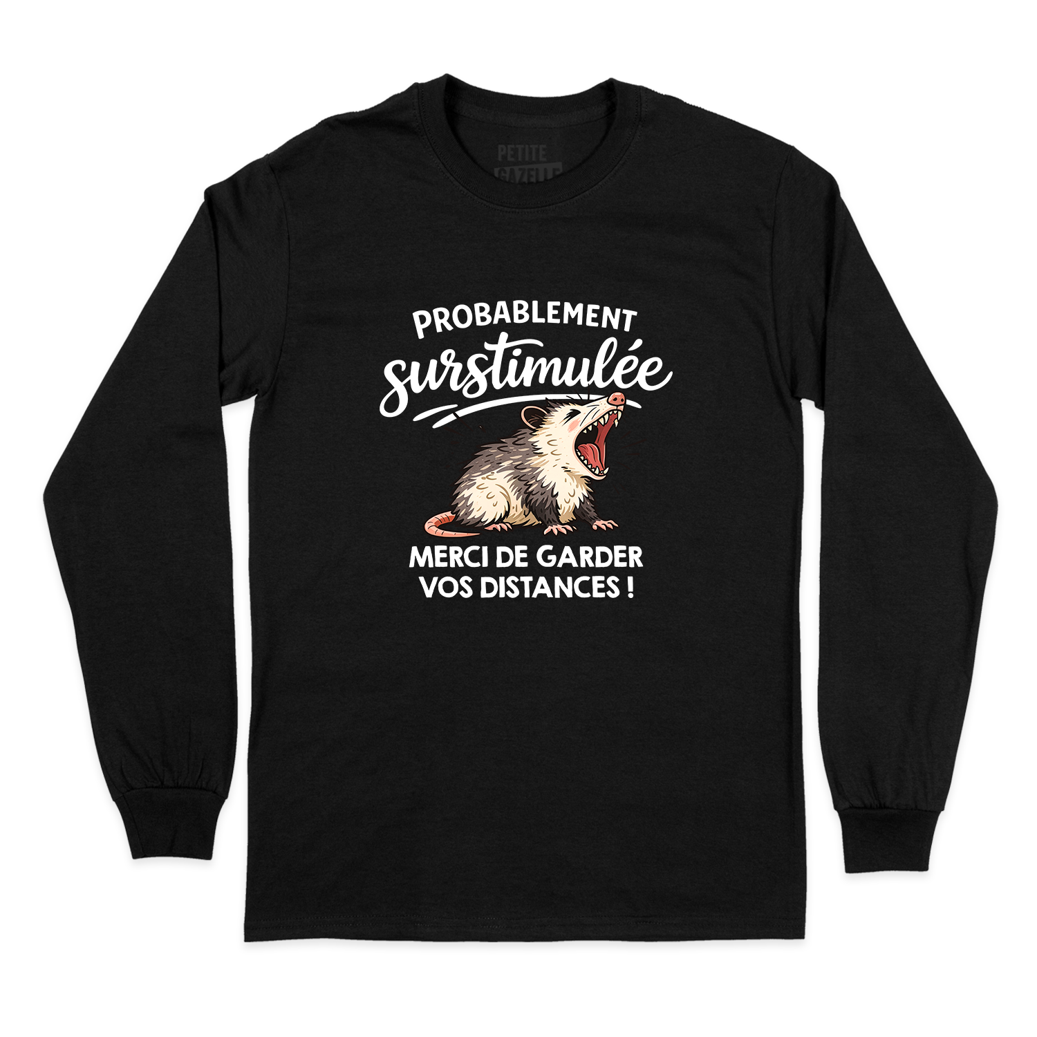 T-SHIRT À MANCHES LONGUES | Probablement surstimulée