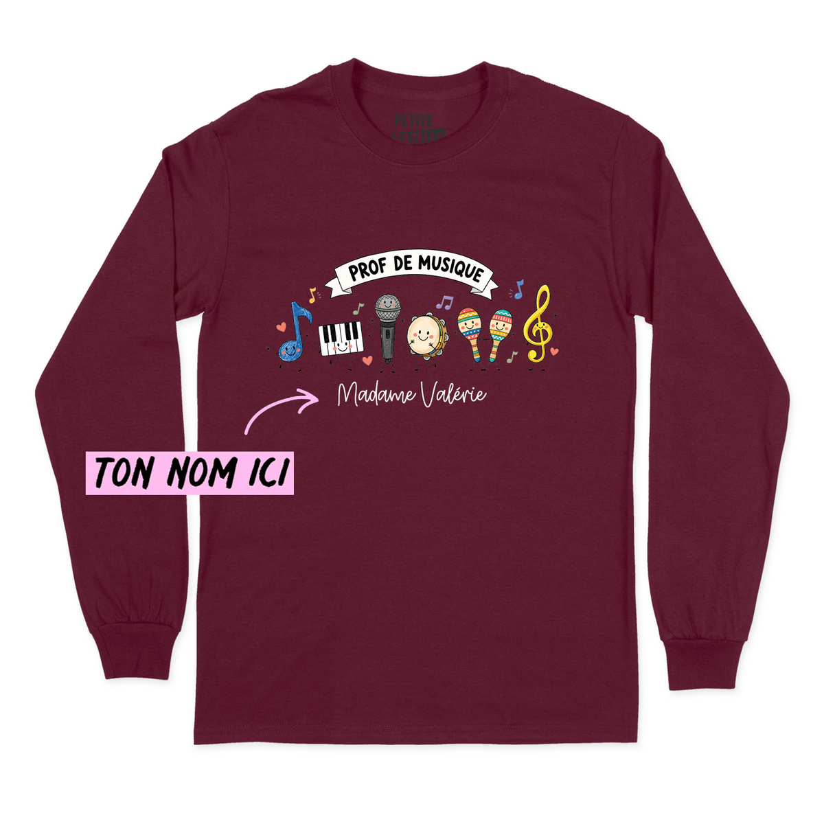 T-SHIRT À MANCHES LONGUES | Prof de musique