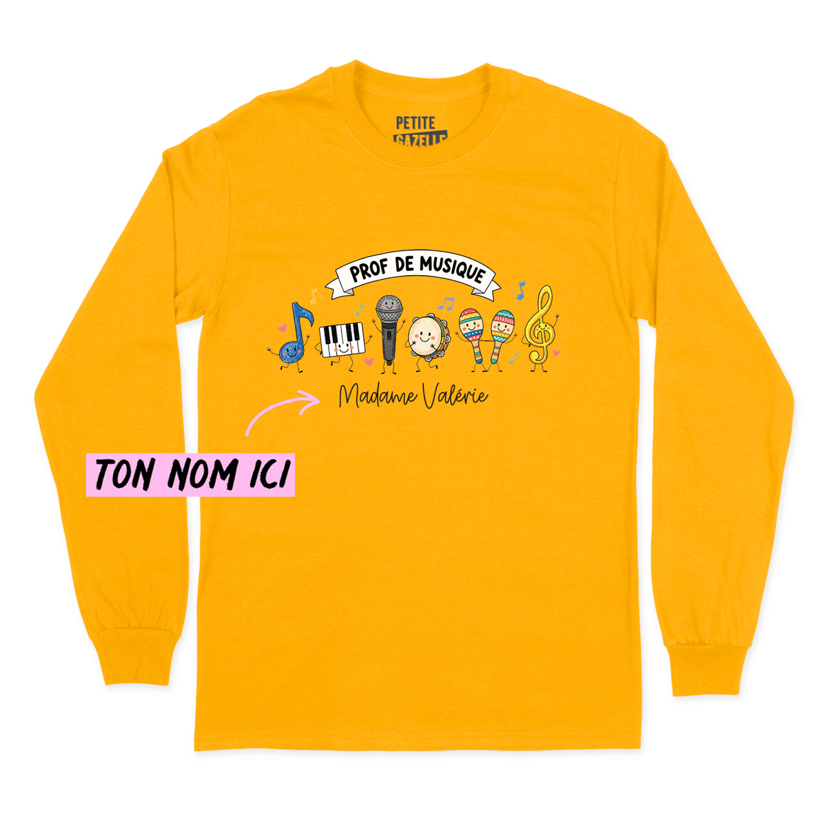 T-SHIRT À MANCHES LONGUES | Prof de musique