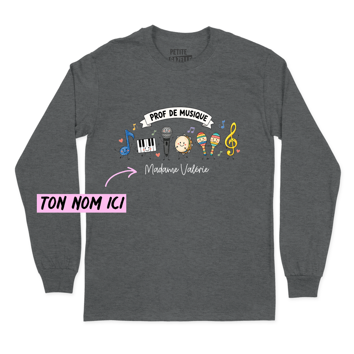 T-SHIRT À MANCHES LONGUES | Prof de musique